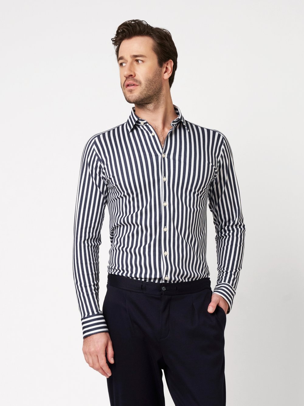 DESOTO Chemise à manches longues »Jerseyhemd Casual Kent«