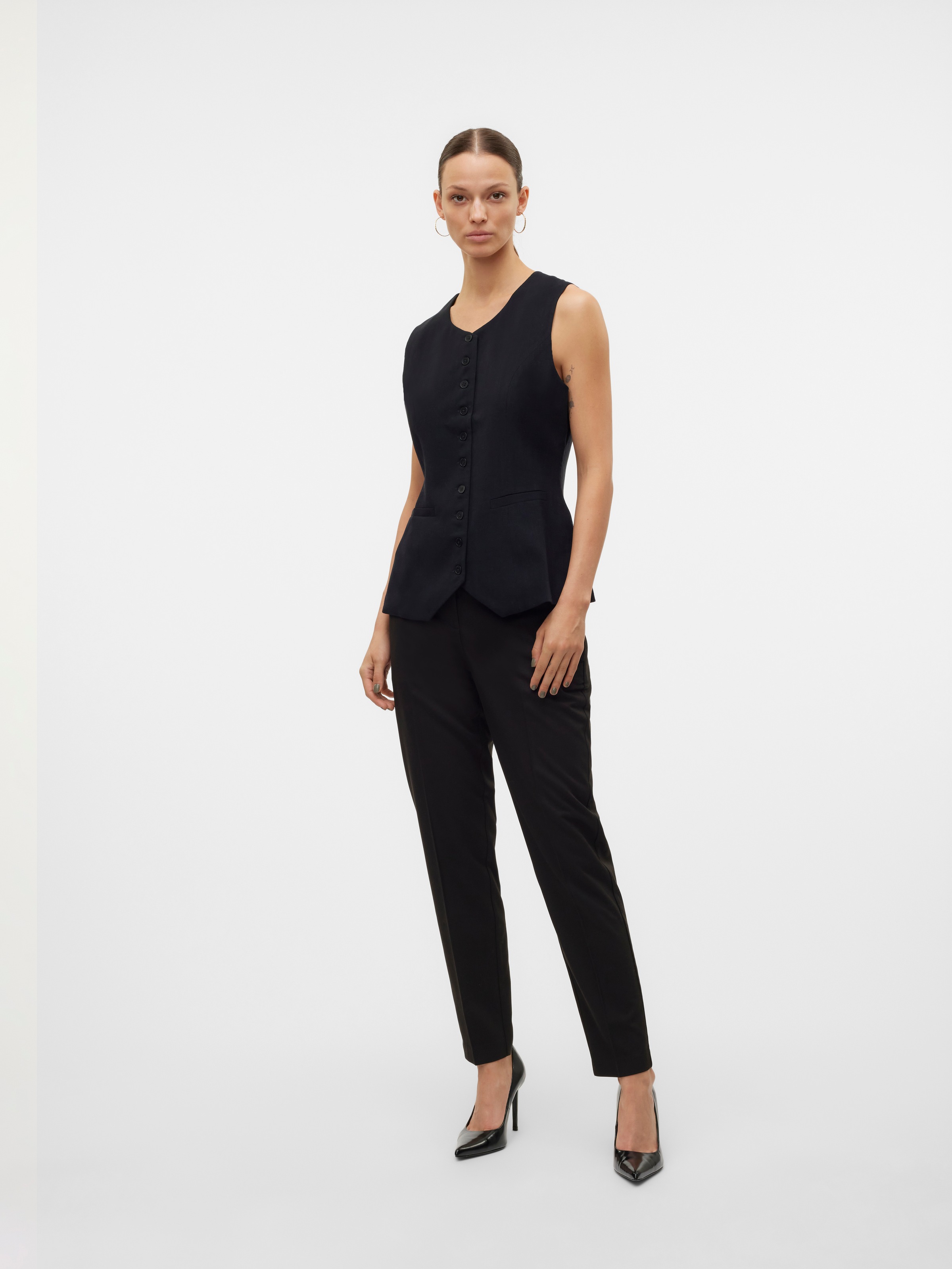 Vero Moda Anzughose »VMNILA MW TAPERED PANT NOOS«