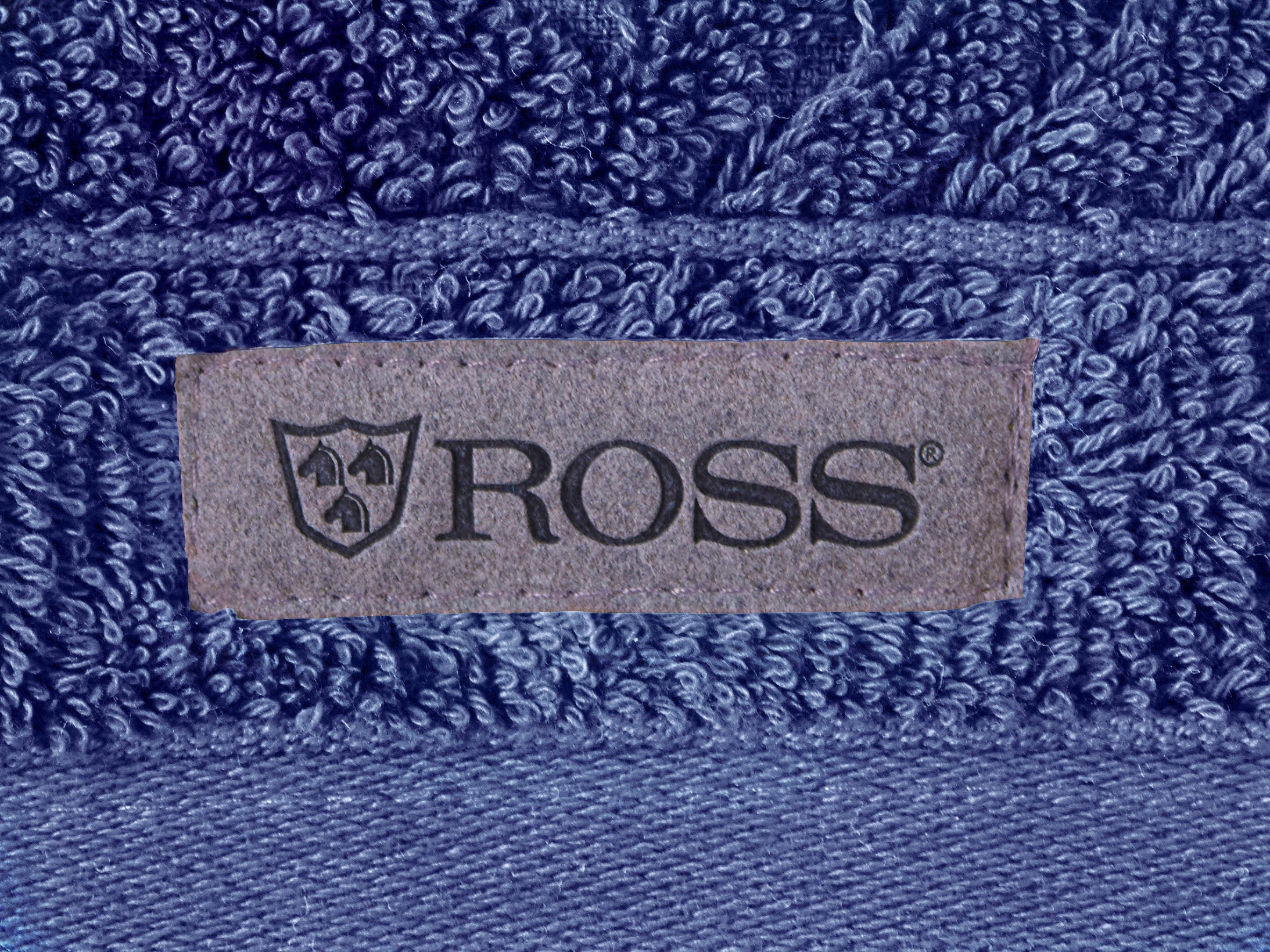 ROSS Duschtuch »Smart« Uni-Rippe mit Velourslabel