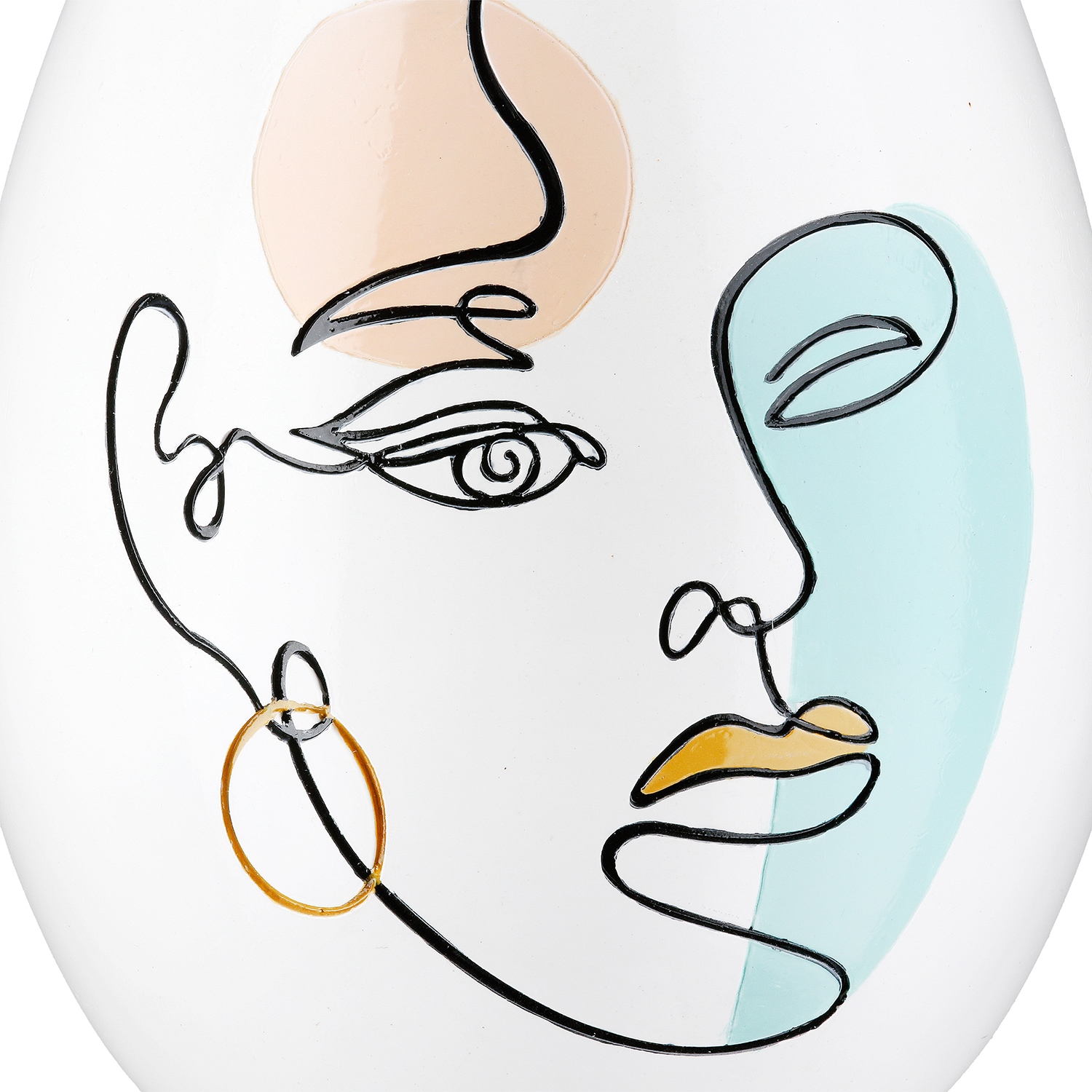 Casablanca by Gilde Tischvase »Vase bauchig Voir weiss H. 28 cm«, (1 St.)