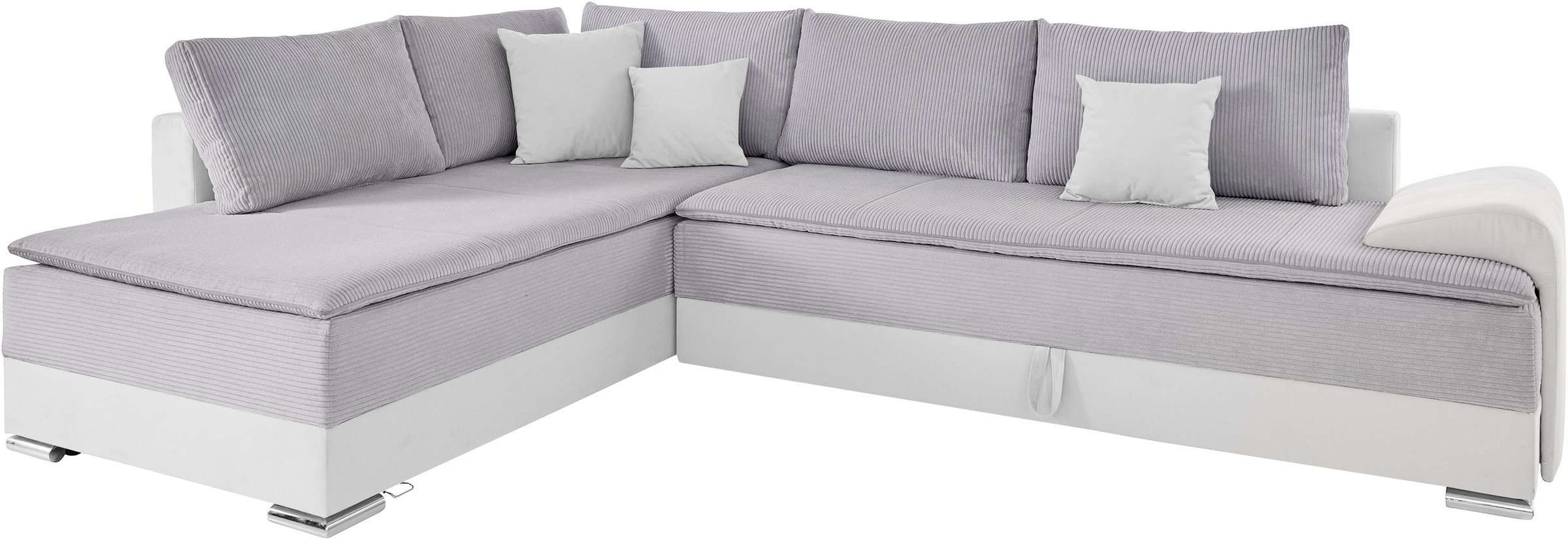 INOSIGN Ecksofa »Night & Day L-Form mit Dauer-Schlaffunktion mit Armlehne«, mit Boxspring-Bettfunktion 180x200 cm und Bettkasten, Dauerschläfer!