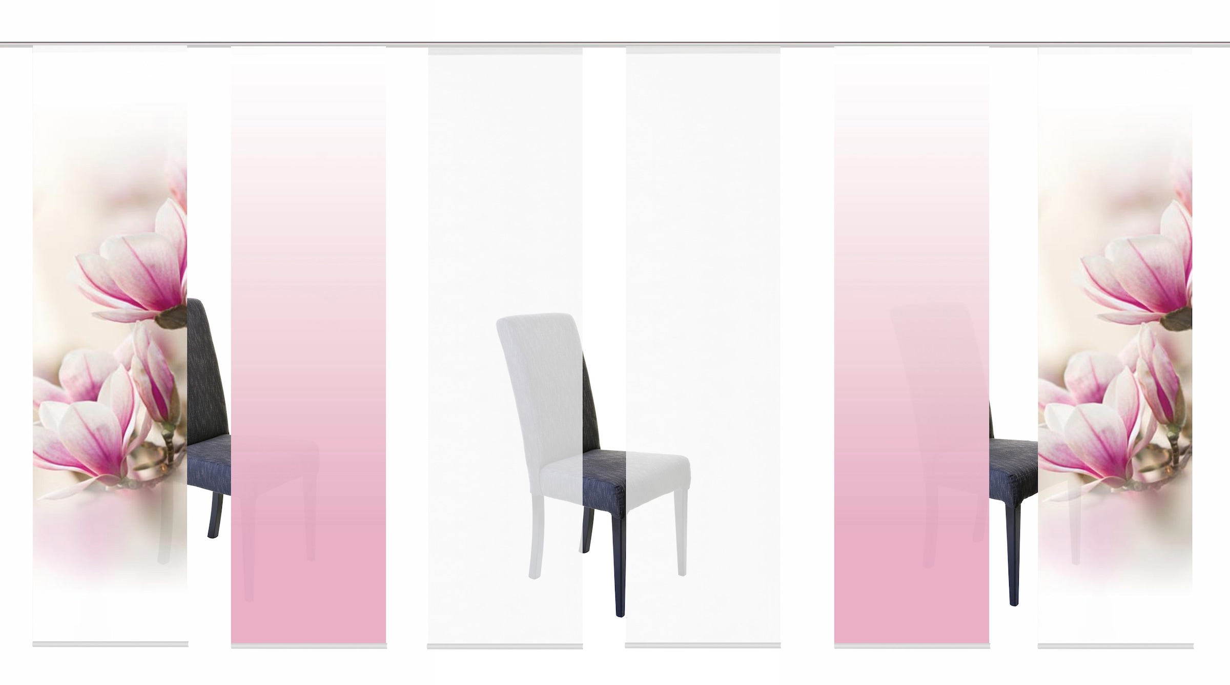 Image of HOME WOHNIDEEN Schiebegardine »MAGNONE«, (6 St.), HxB: 245x60, inkl. Befestigungszubehör bei Ackermann Versand Schweiz