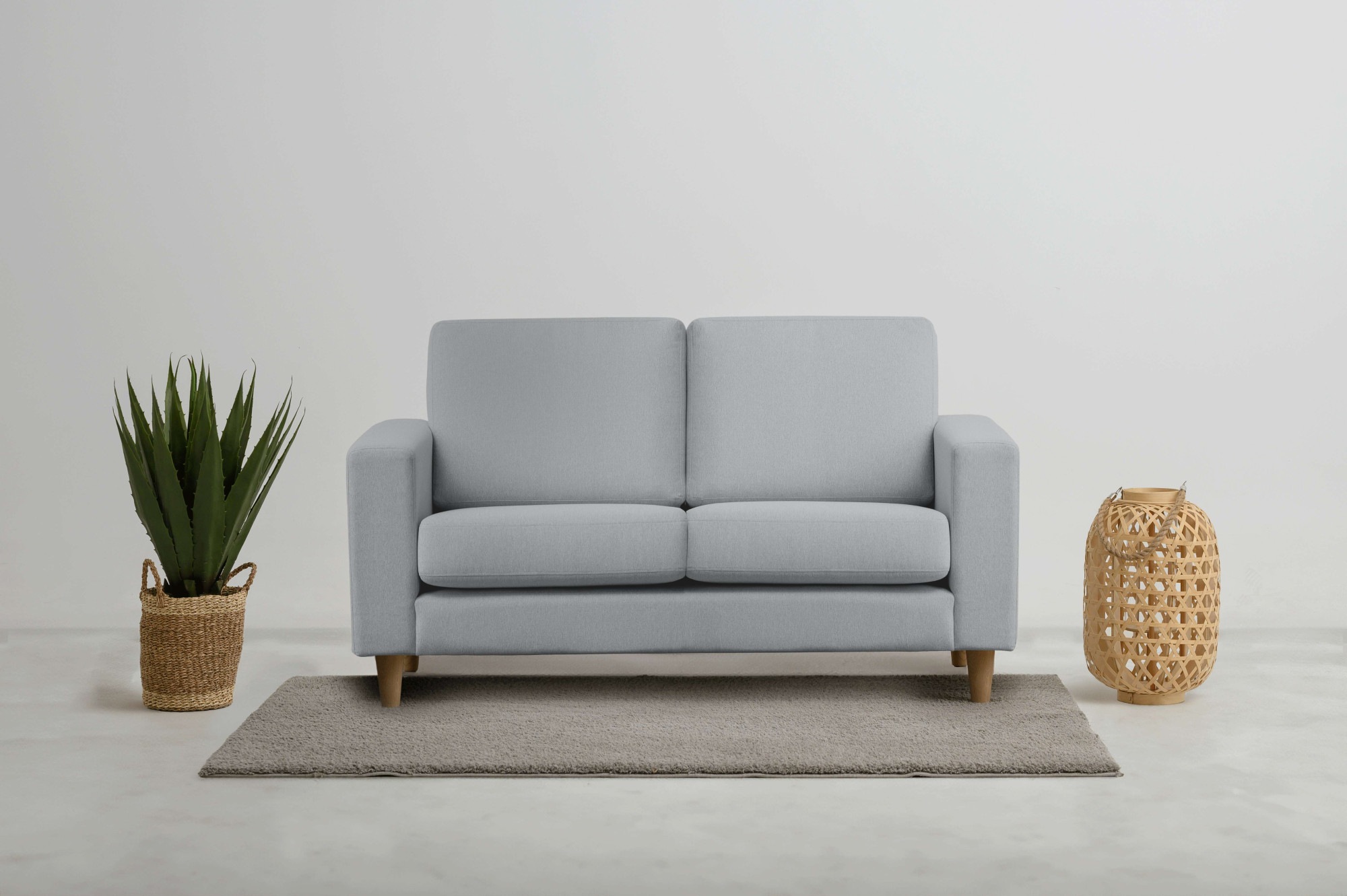Image of GOODproduct 2-Sitzer "Tvinno" im skandinavischen Stil, mit Massivholzfüssen, Breite 155 cm