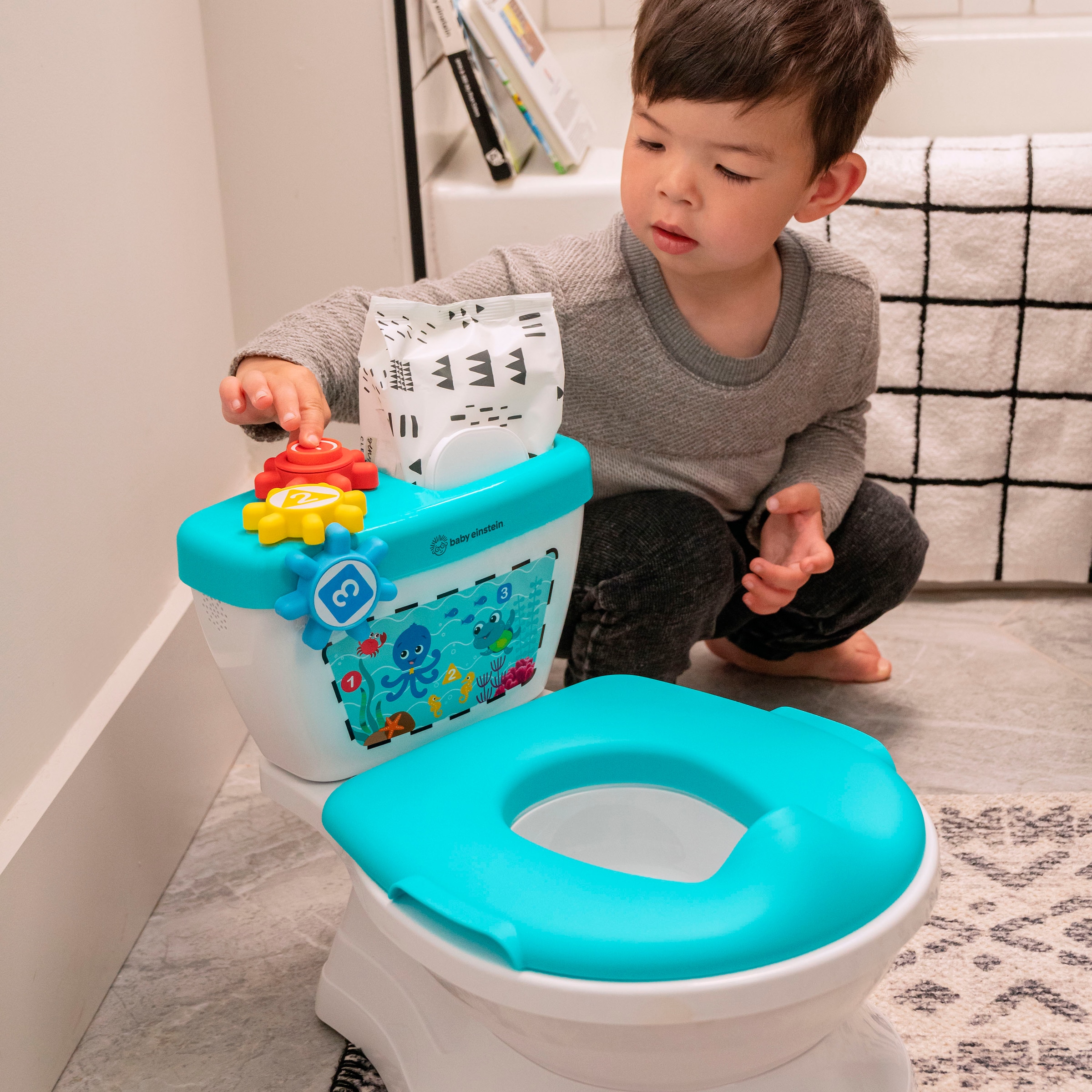 Baby Einstein Entraîneur de toilettes »Geared for Success™ 2-in-1 Potty Training System« mit Sound