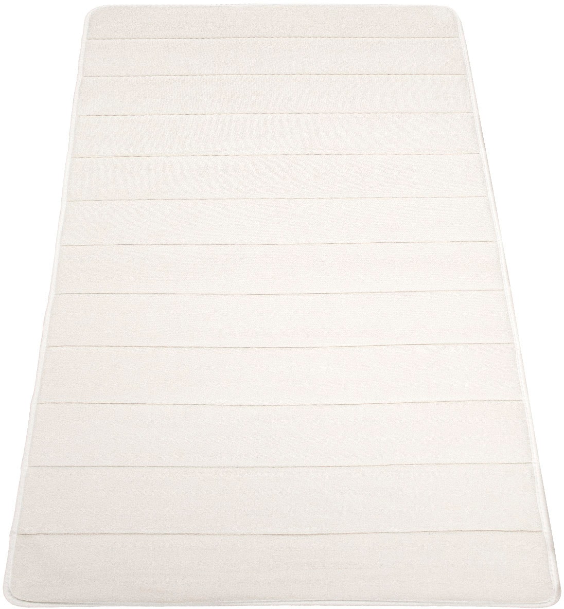 Paco Home Badematte »Corby 252, Memory-Schaum Effekt«, rutschhemmend beschichtet, fussbodenheizungsgeeignet, Badteppich, Uni Farben, gestreift, Hoch-Tief Effekt