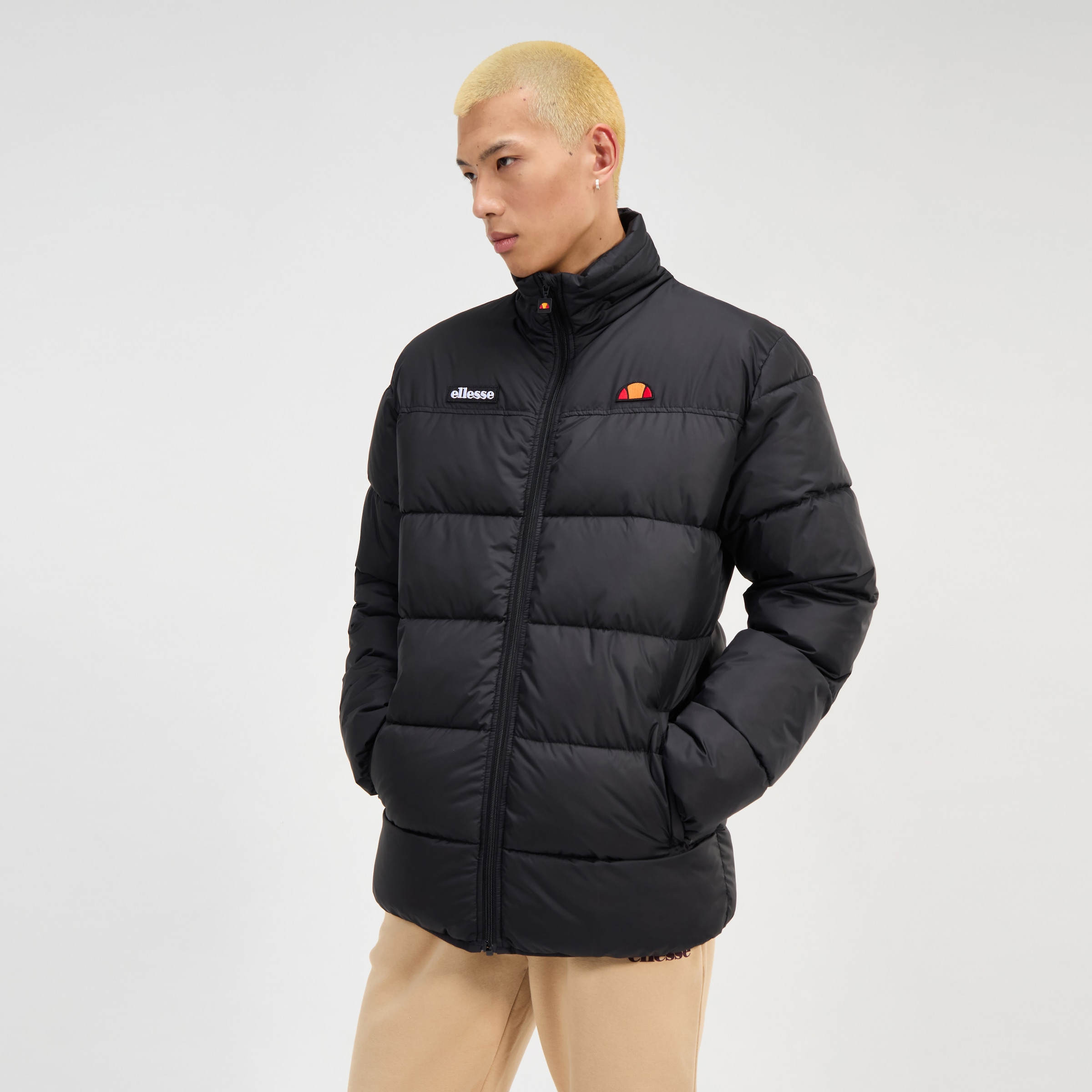 Image of Ellesse Steppjacke "CALOROSO PADDED JACKET" mit hochschliessendem Kragen, wasserabweisend, aus Polyester