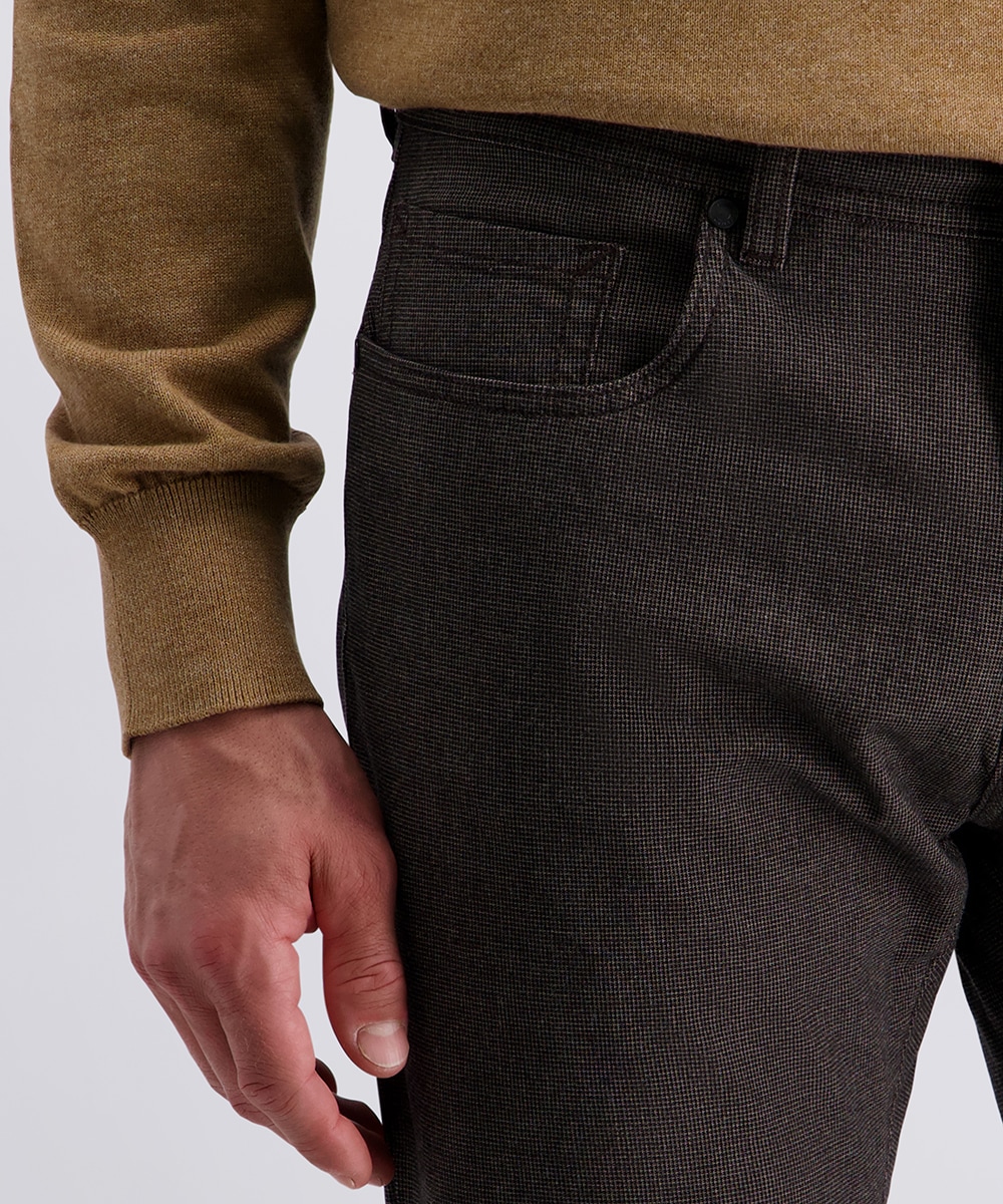 Pierre Cardin 5-Pocket-Hose »PC-Lyon«, fein gemusterst
