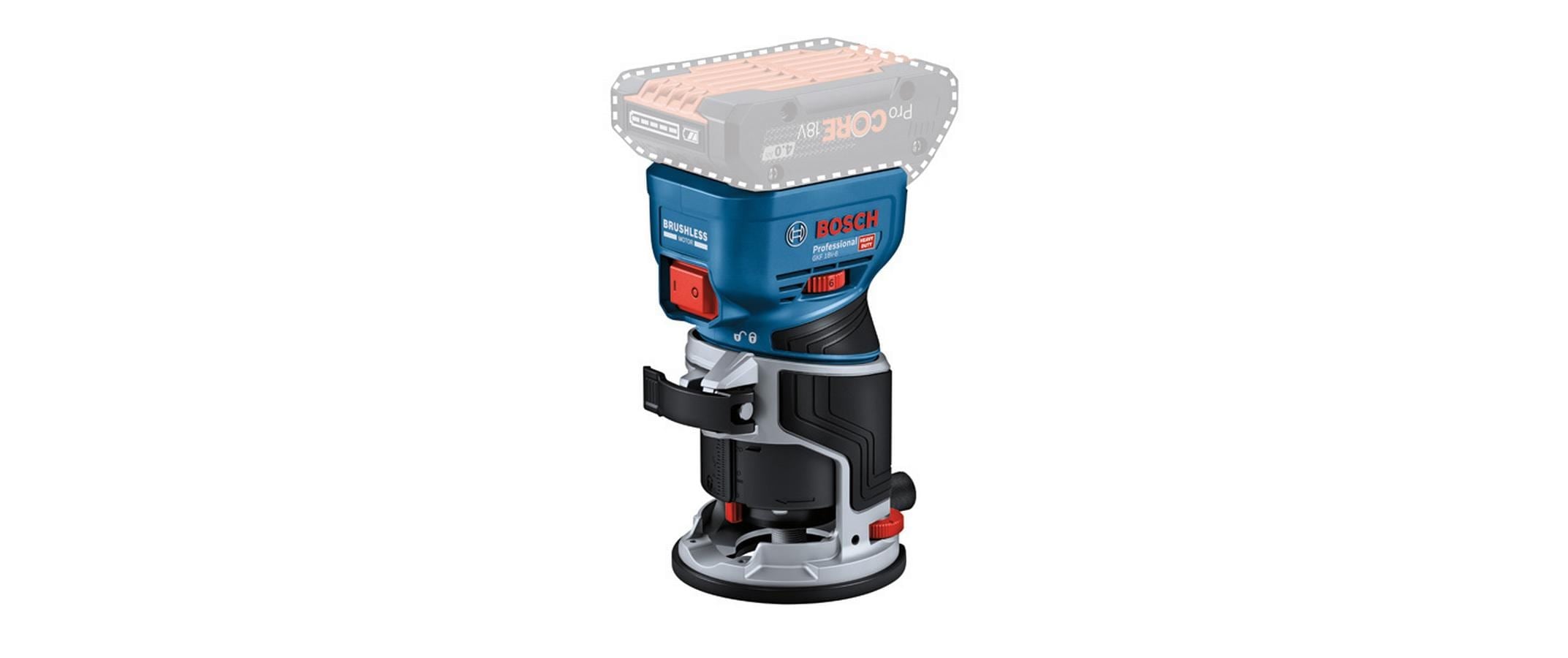 Bosch Professional Akku-Fräse »GKF 18 V-8 Taucheinheit TE 600 in L-BOXX«