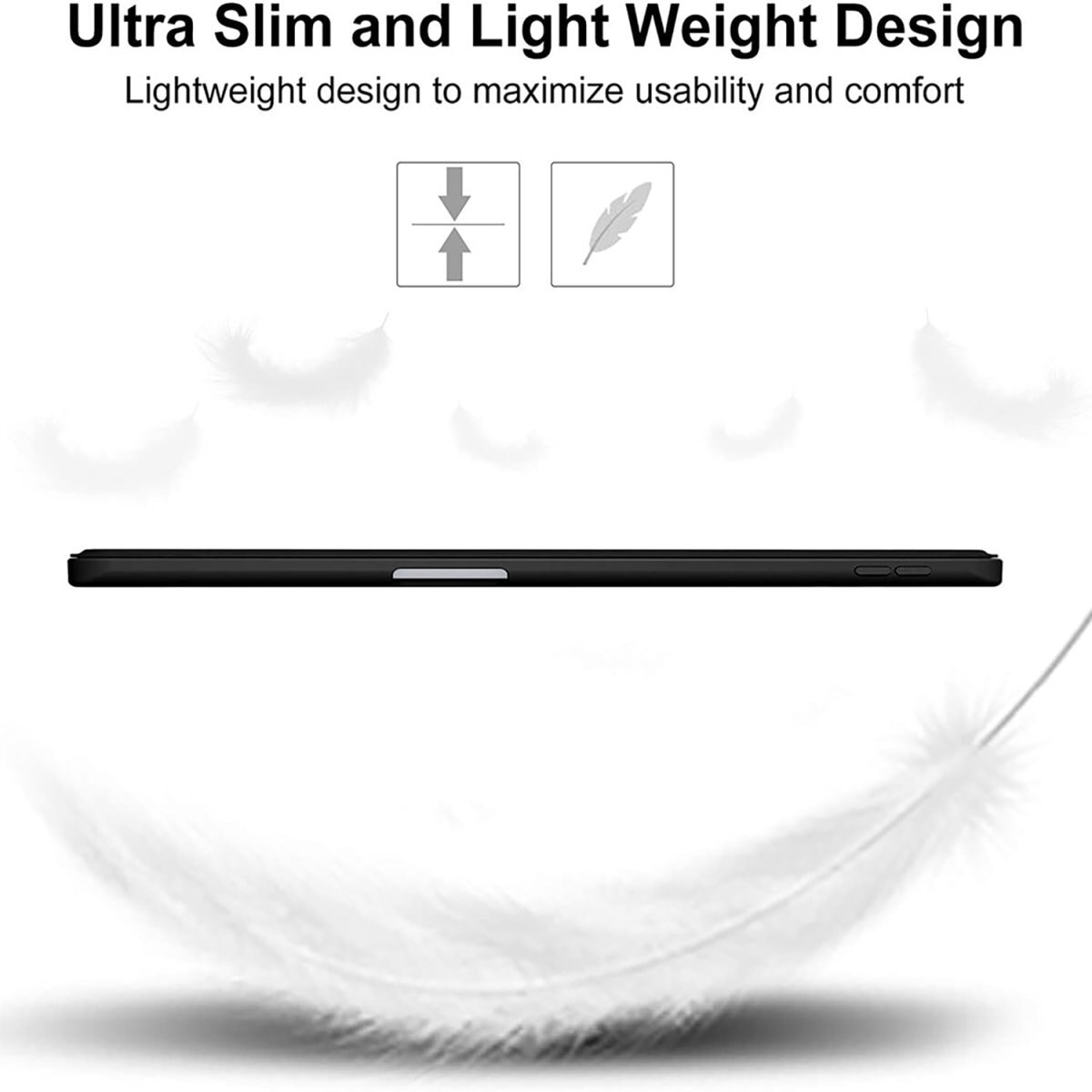 4smarts Tablet-Hülle »Folio Case Basic für Apple iPad Pro 13 (M4, 2024)«, Backcover, Schutzhülle, Handyschutzhülle, Case, Schutzcase, stossfest