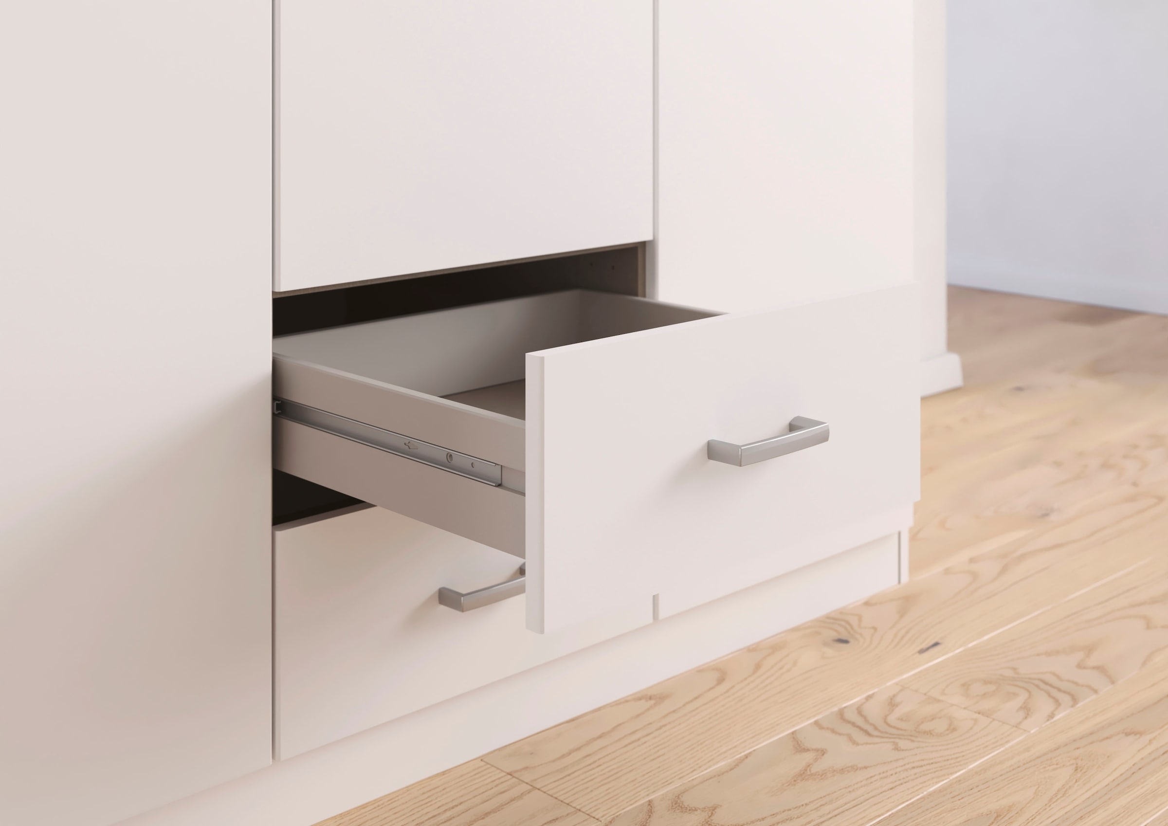 rauch Drehtürenschrank »Kleiderschrank Garderobe GAMMA Breiten 360 cm« in 3 Ausstattungen BASIC/CLASSIC/PREMIUM (inkl. SOFT-CLOSE-Funktion),  mit Schubladen, verschiedene Griff-Varianten TOPSELLER MADE IN GERMANY
