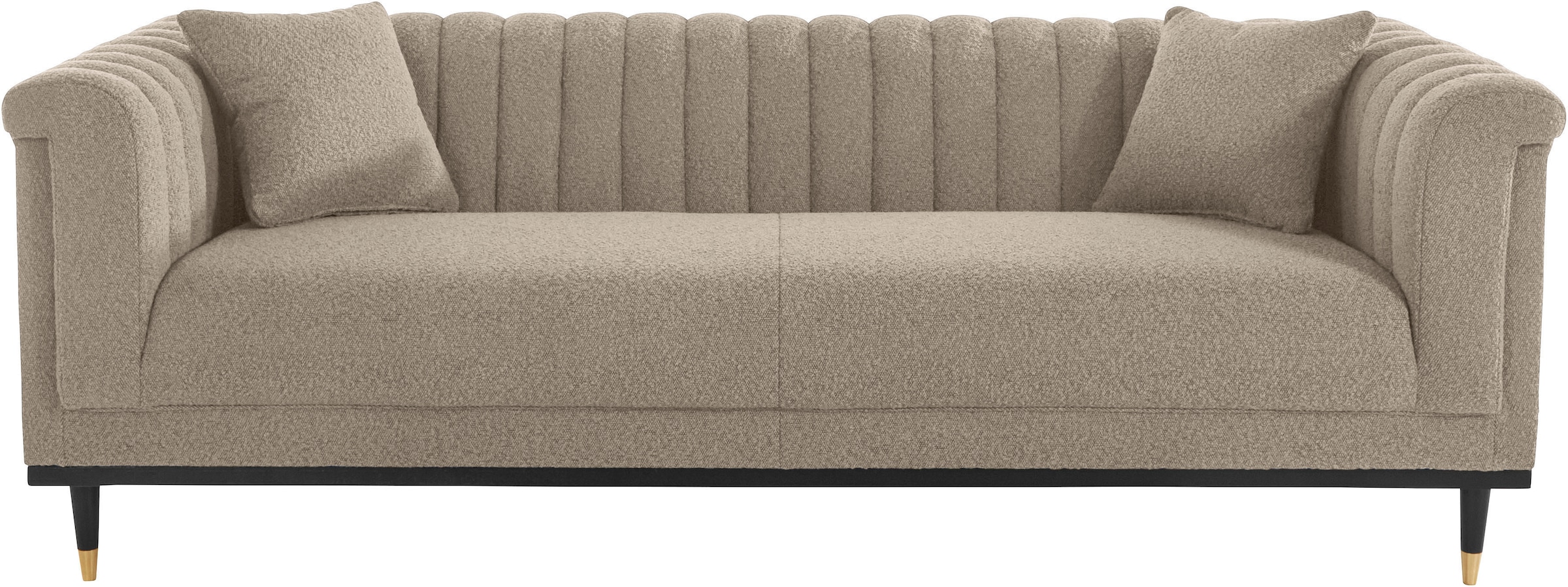 Home affaire 3-Sitzer »Chamby New« im Bouclé-Strukturbezug mit Steppung im Lehnenbereich