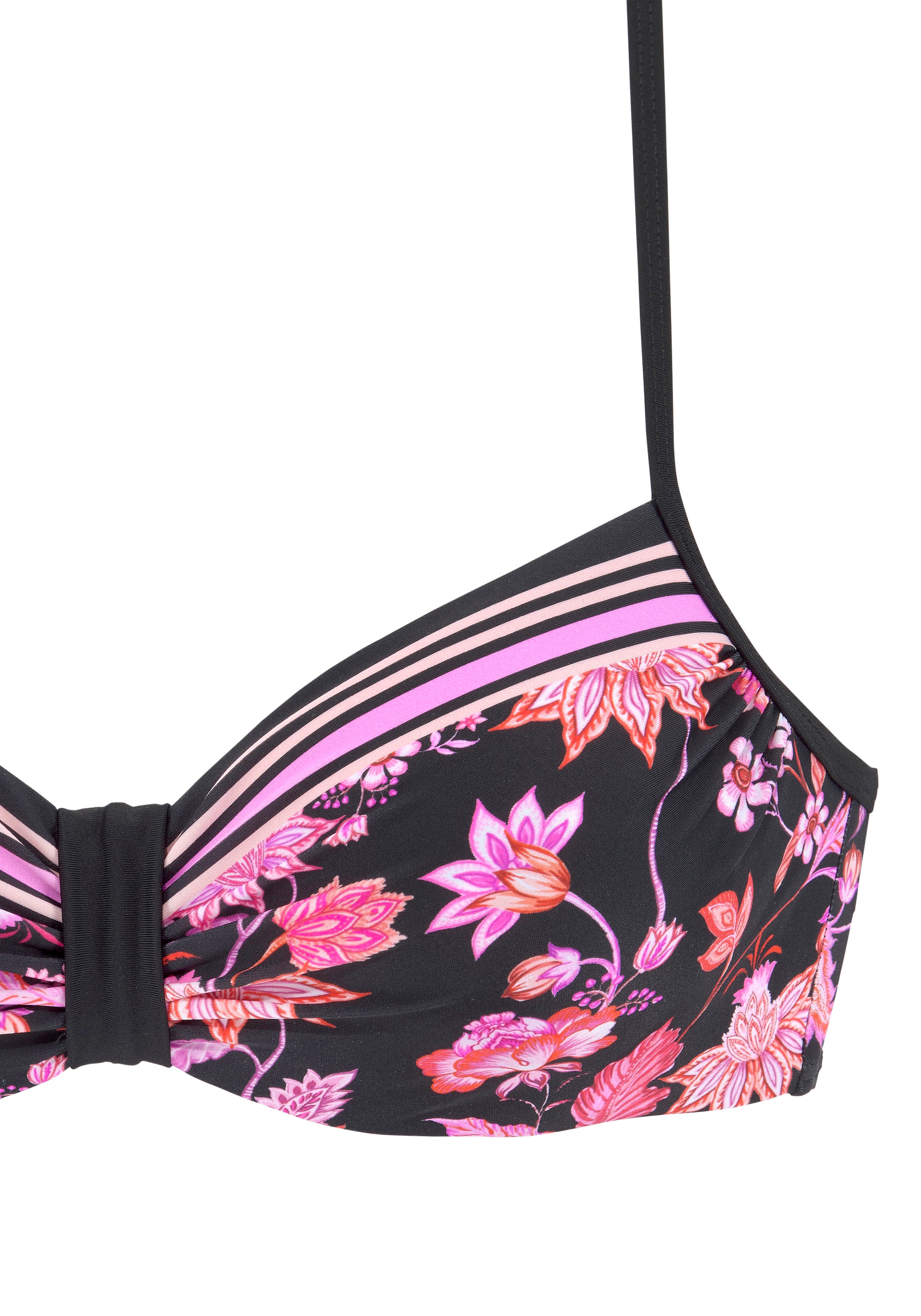 LASCANA Bügel-Bikini-Top »Bohemian«, mit platzierten Streifen