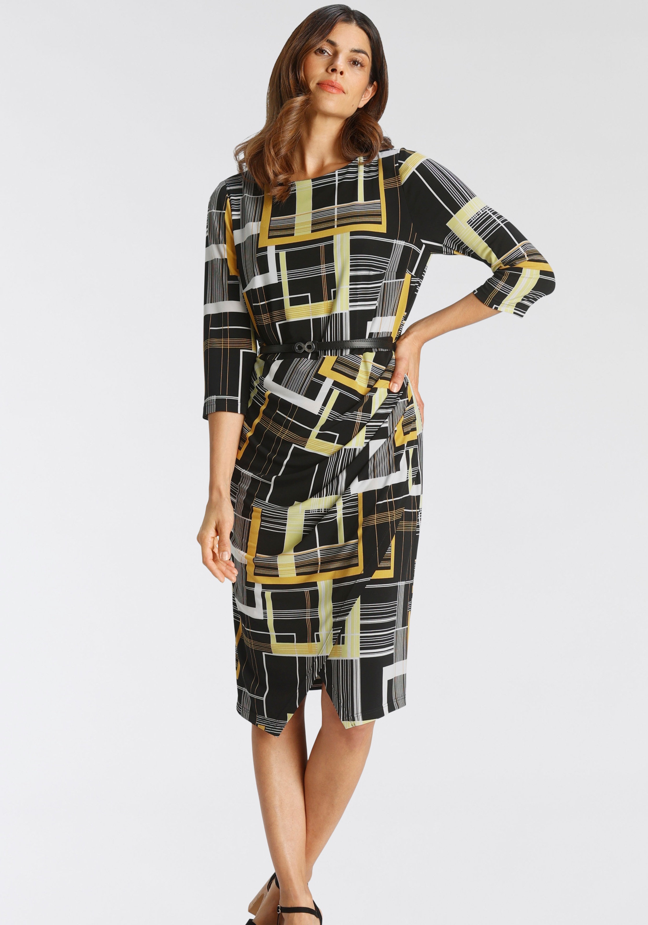 Image of select! By Hermann Lange Jerseykleid, (mit abnehmbarem Gürtel), mit Gürtel, elegant bei Ackermann Versand Schweiz