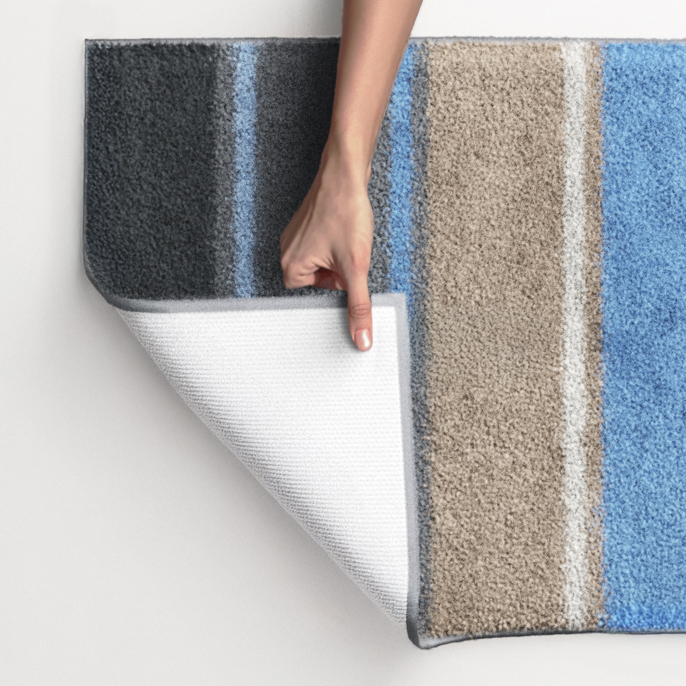 Grund Badematte »Summertime«, rutschhemmend beschichtet, fussbodenheizungsgeeignet, bunte Badematte mit Streifen