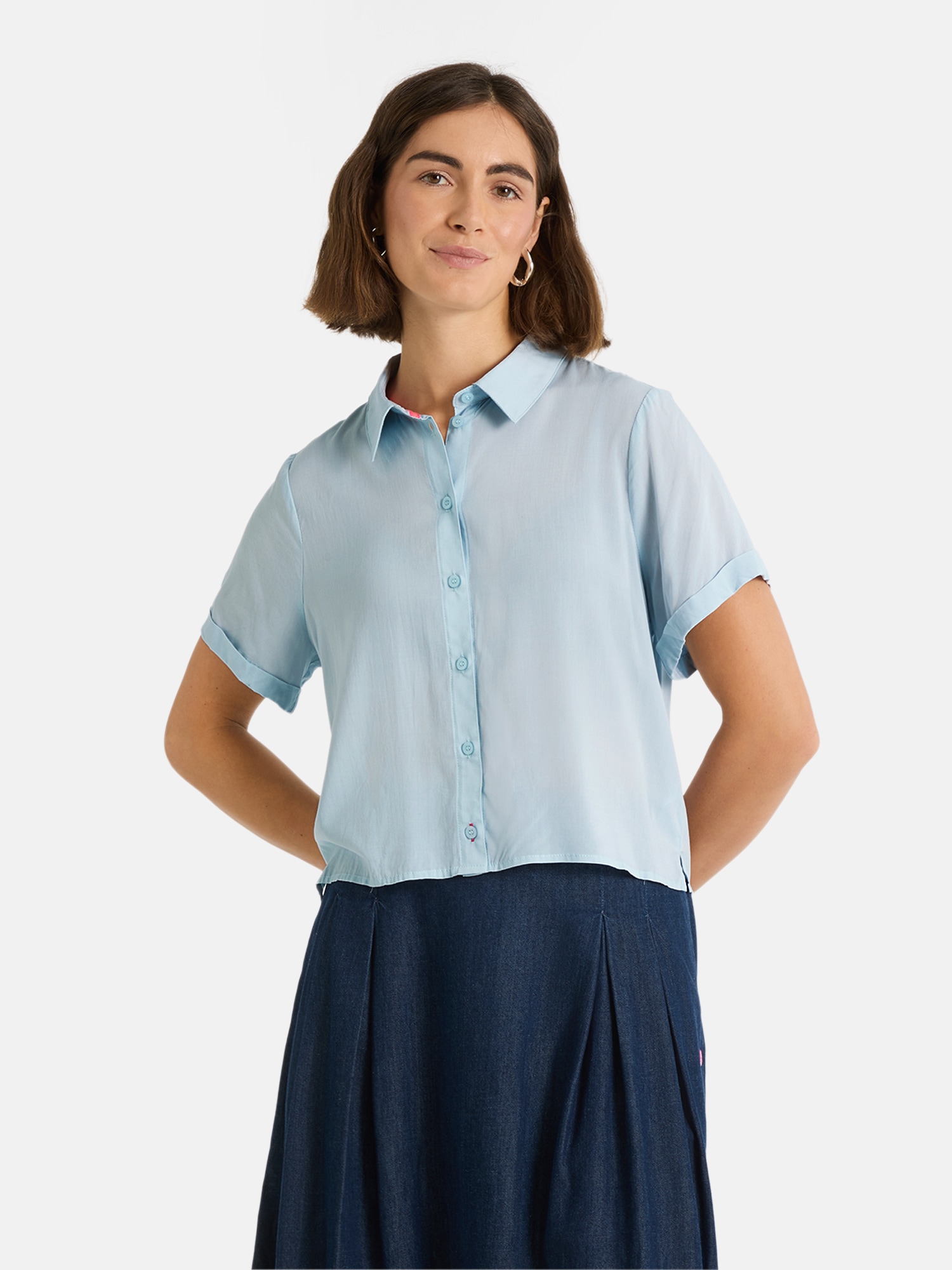 Lieblingsstück Hemdbluse »RulaEP« mit Umschlagsaum an den Ärmeln, lockerer Fit