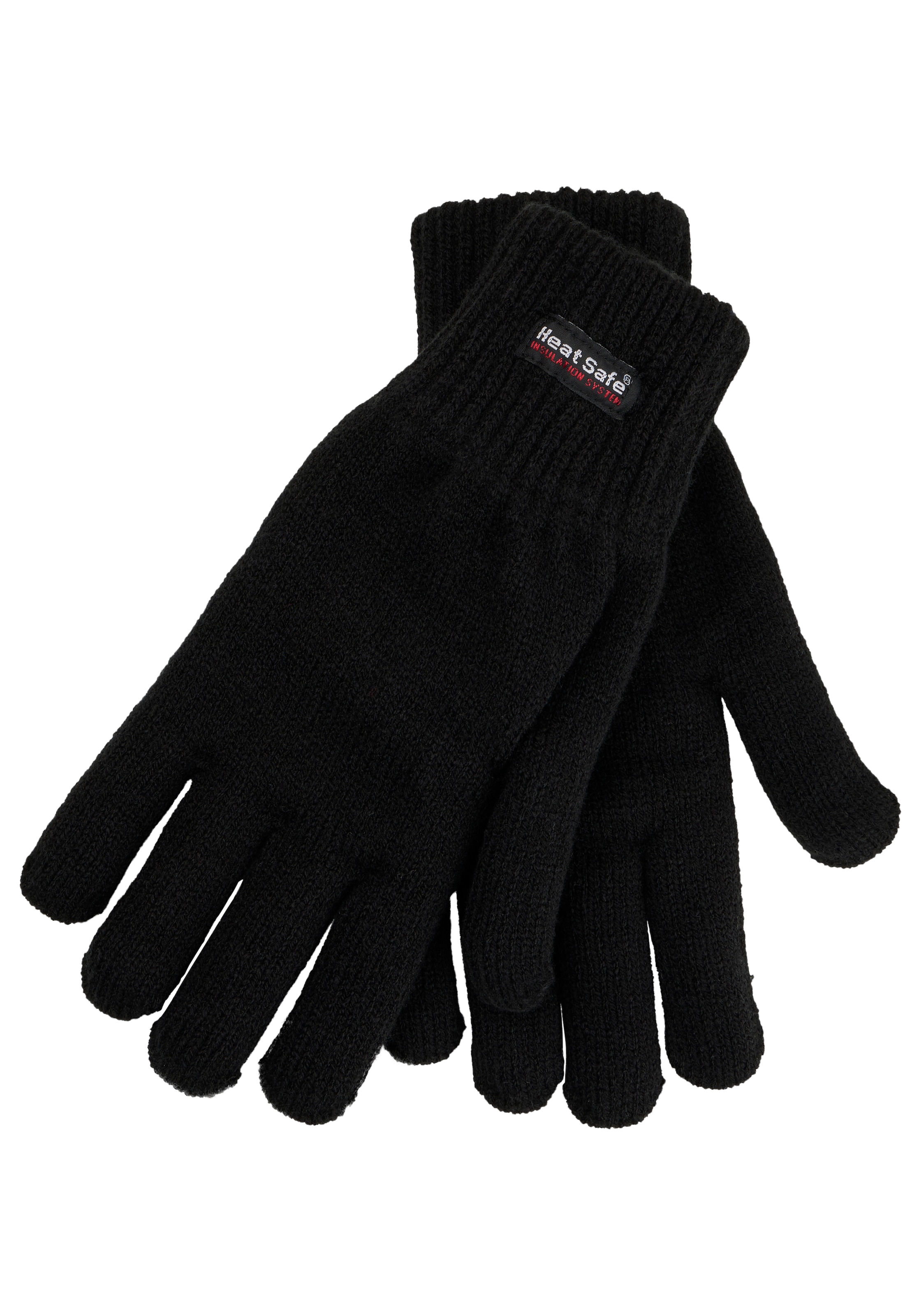 Man's World Gants tricotés »ThermoBlock®-Membran« doublé en polaire chaude