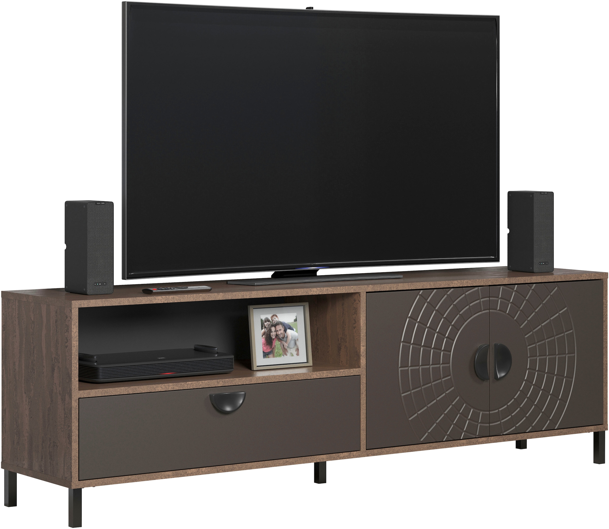 INOSIGN Lowboard »Fusion« 1 Stk. tlg. TV-Lowboard mit Soft-Close-Türen & Schubkasten – (B/T/H) 183/40/55 cm