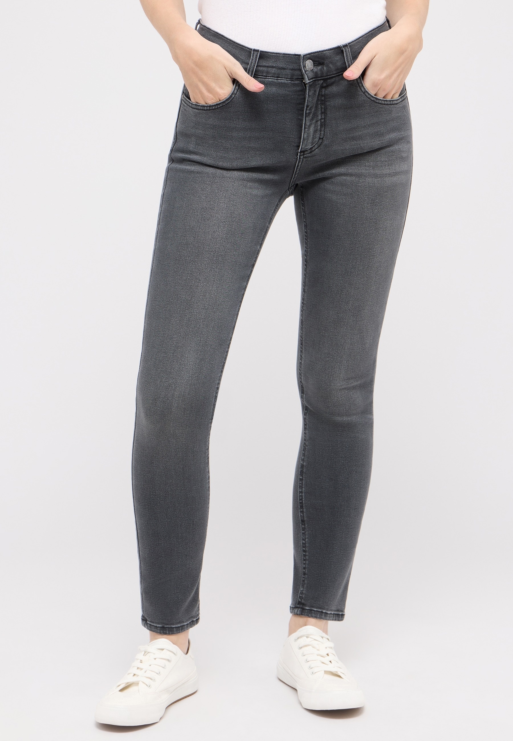 Image of ANGELS Slim-fit-Jeans "SKINNY" aus Baumwollmischung, mit Gürtelschlaufen
