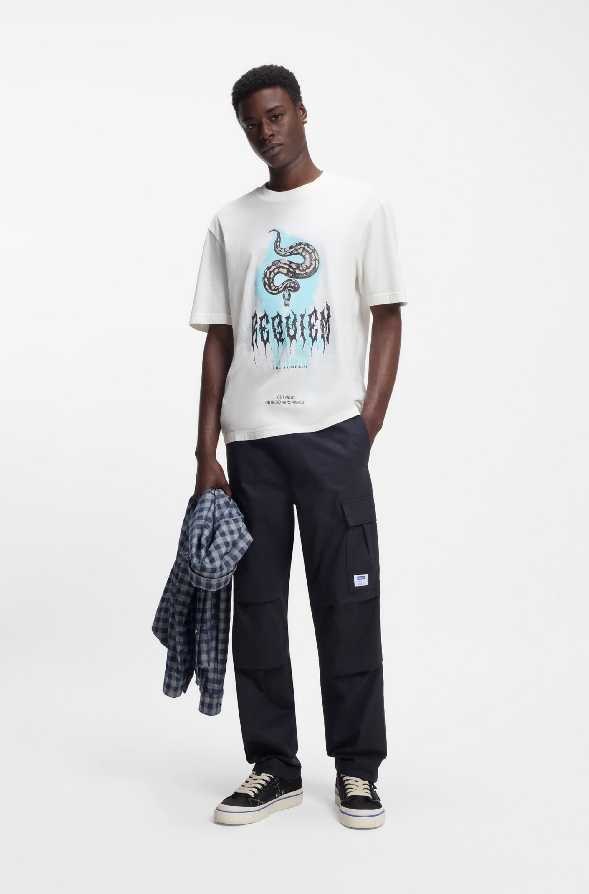 HUGO Blue T-Shirt mit Frontprint