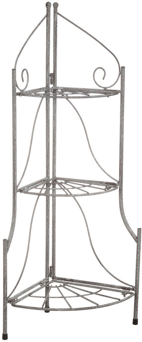 Pflanzentreppe »Eckregal in grau aus eisen (H) 65cm«, (1 St.)