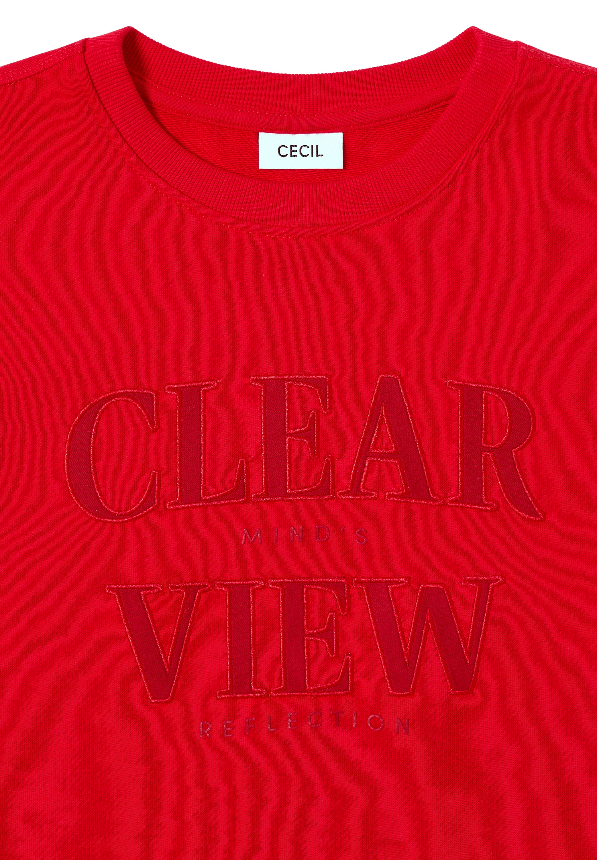 Cecil Sweatshirt mit Wording Artwork