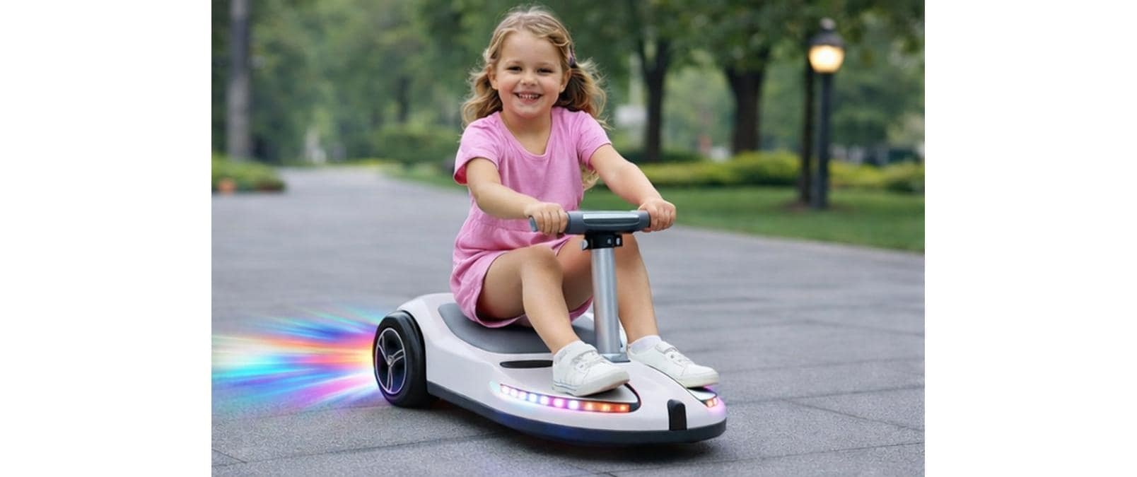   Go-Kart »Chic Flow Glide Gokart« Elektrisches Kinderkart mit LED-Beleuchtung