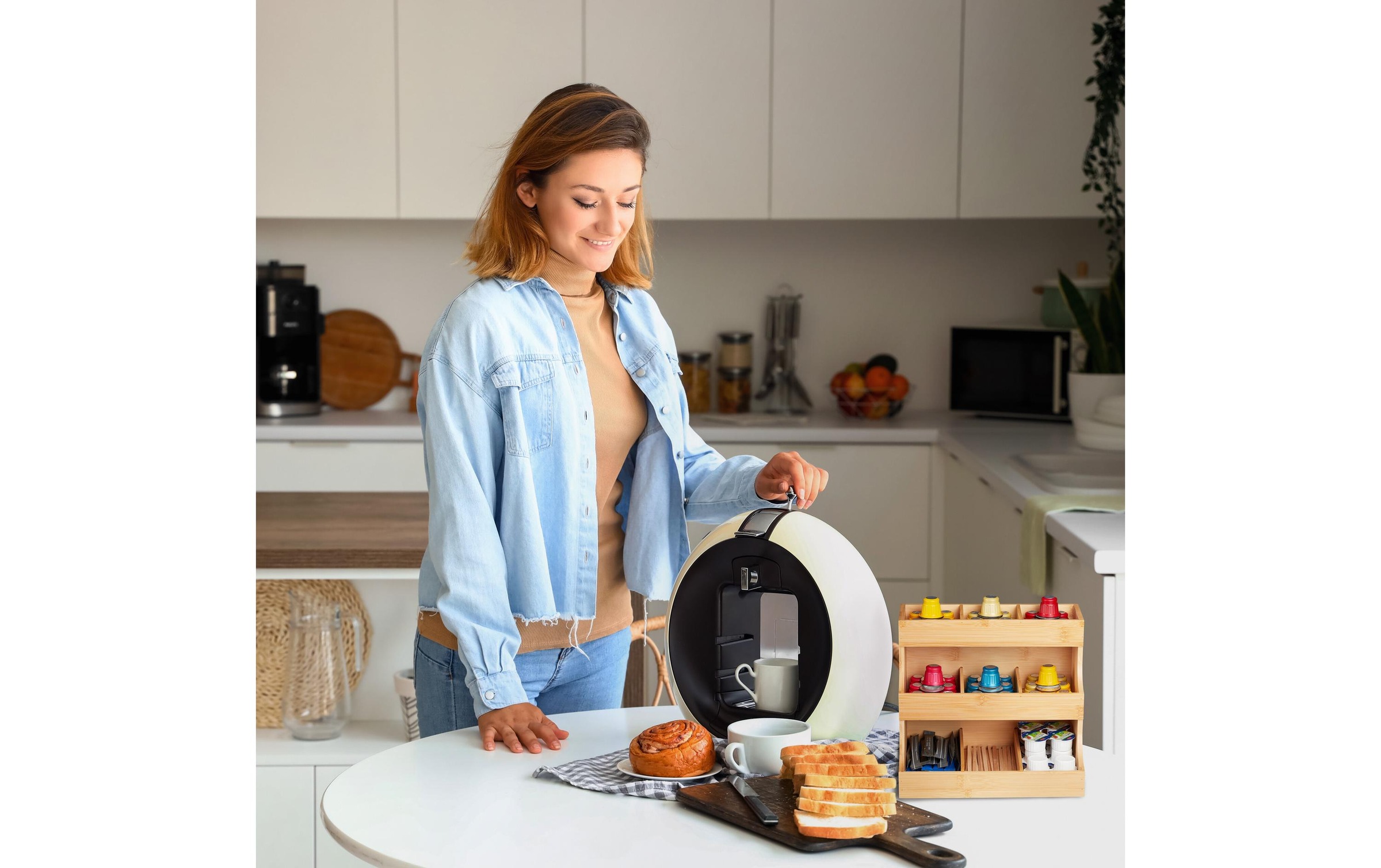 relaxdays Teebox »9 Fächer« 1 Stk. tlg. Holzart: Bambus (China)