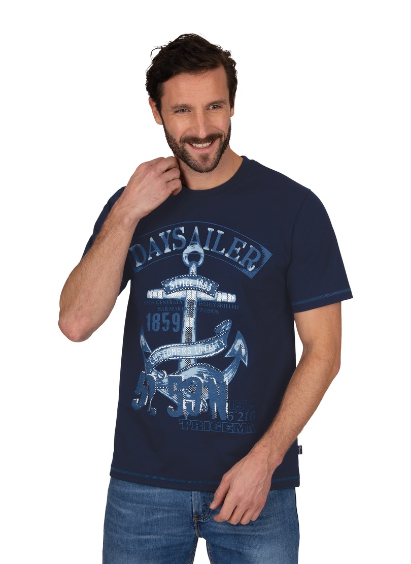Image of Trigema T-Shirt, mit maritimem Anker-Druckmotiv bei Ackermann Versand Schweiz