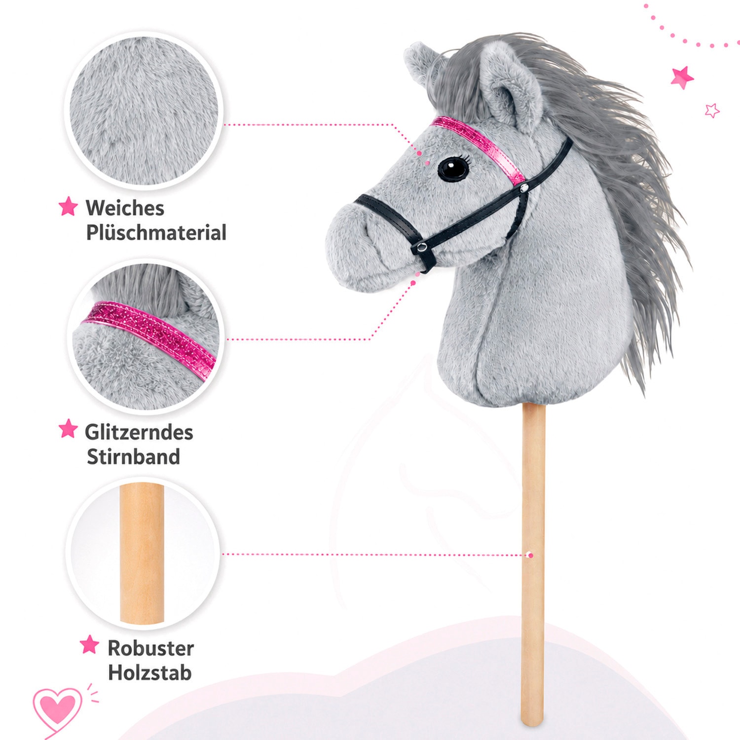Lena® Cheval de bois »Steckenpferd Hobby Horsing, 70cm«