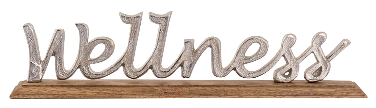 Metall, Deko-Schriftzug auf my home Holz »Wellness«, kaufen aus günstig