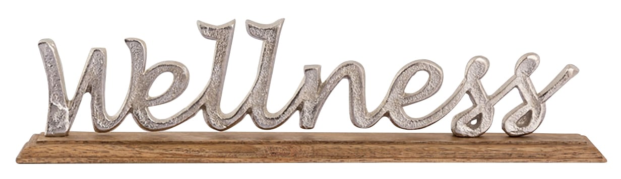 Image of my home Deko-Schriftzug »Wellness«, (1 St.), aus Metall, auf Holz bei Ackermann Versand Schweiz