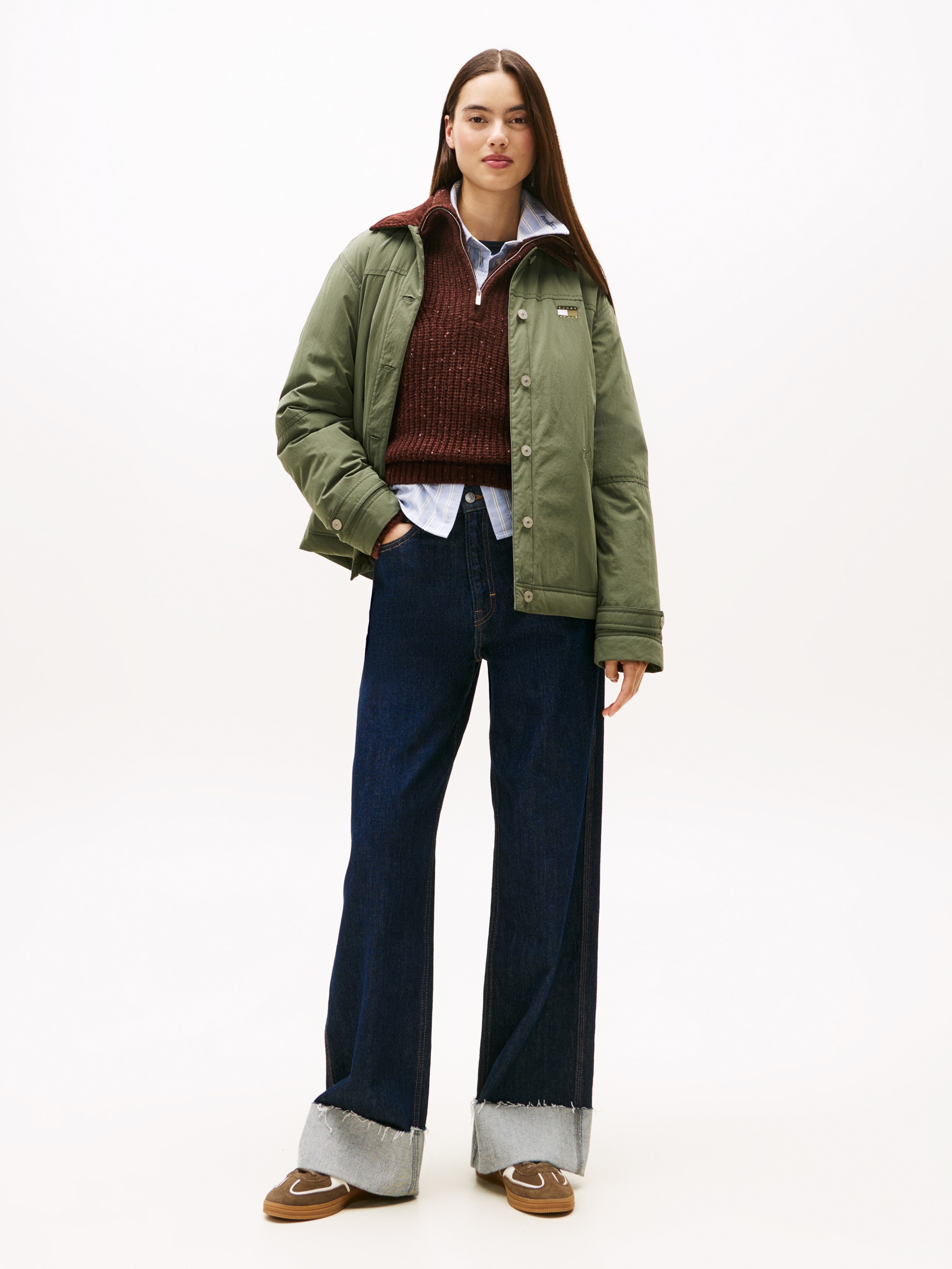 Tommy Jeans Outdoorjacke »TJW CORD COLLAR CHORE JACKET«