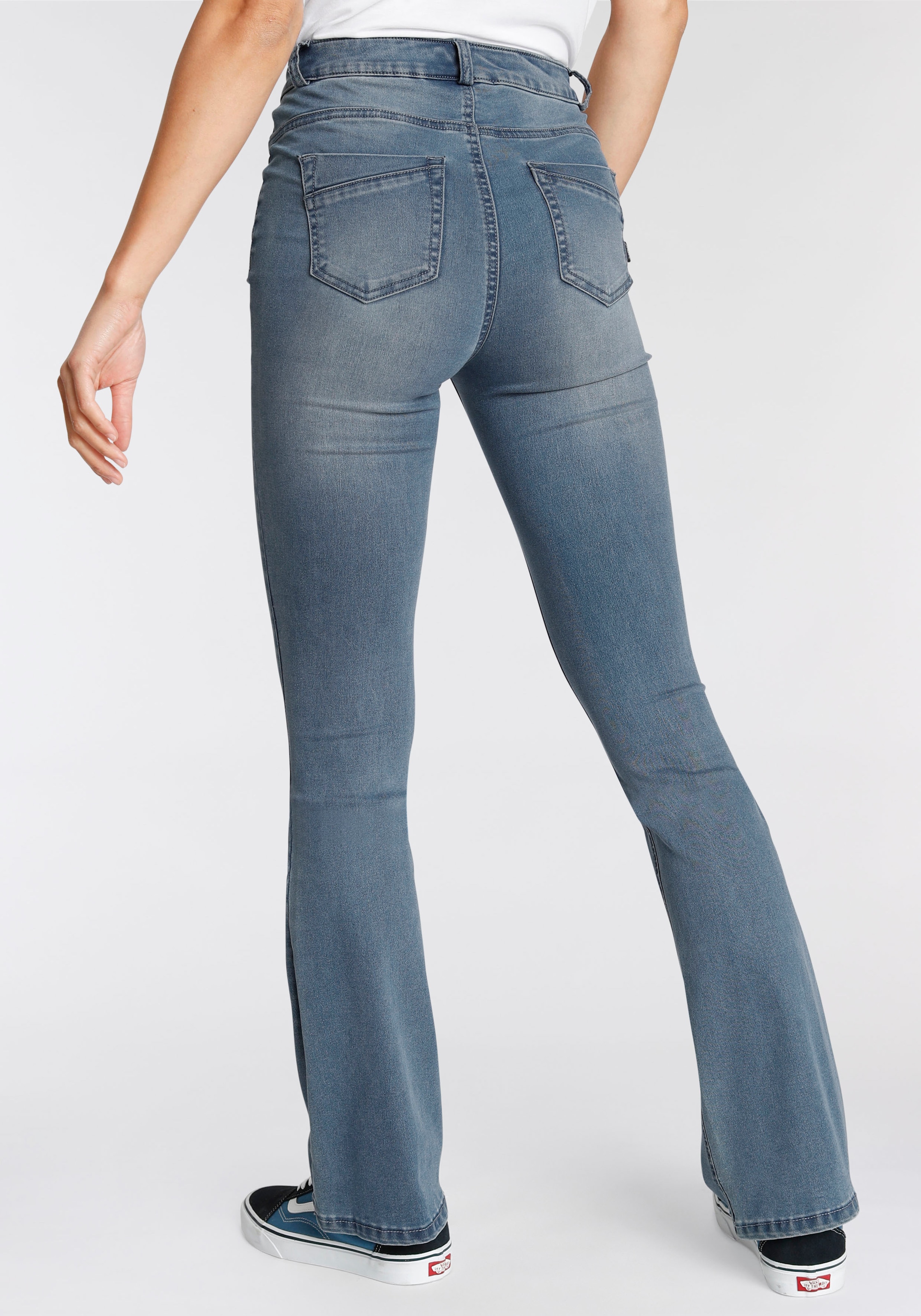 versandkostenfrei Bootcut-Jeans bestellen Shapingnähten High ♕ »Ultra Arizona Waist mit Stretch«,