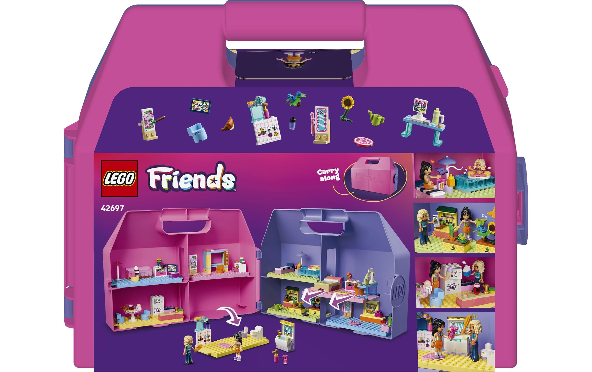 LEGO® Pions de construction »Kreativer Puppenhauskoffer (42697), LEGO Friends« fabriqué en Europe