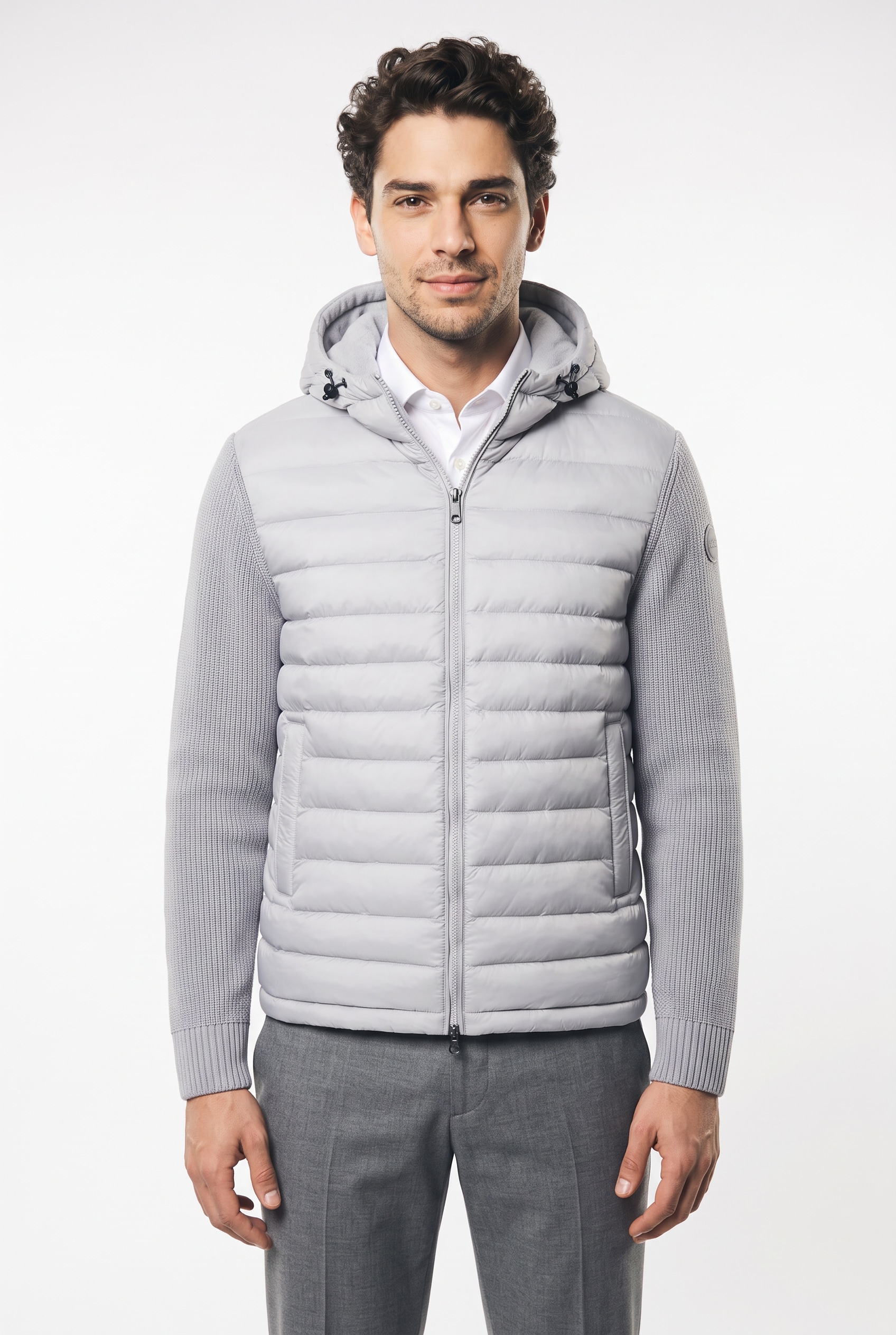 Image of Colmar Steppjacke mit Kapuze Zwei-Wege-Reissverschluss, Regular Fit, Strickärmel