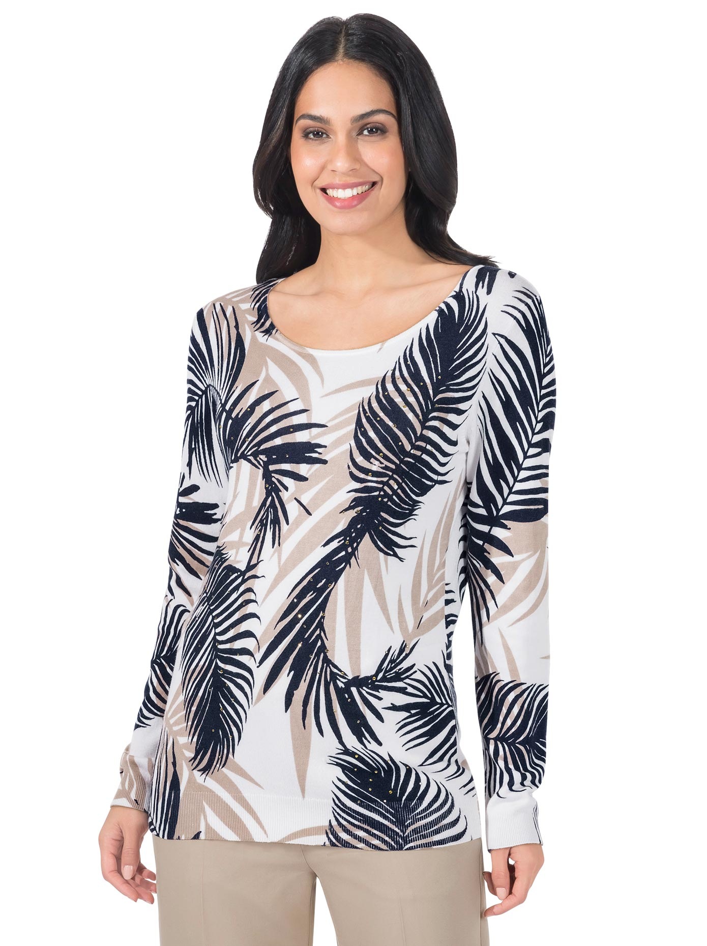 Image of creation L Rundhalspullover »Druck-Pullover« bei Ackermann Versand Schweiz