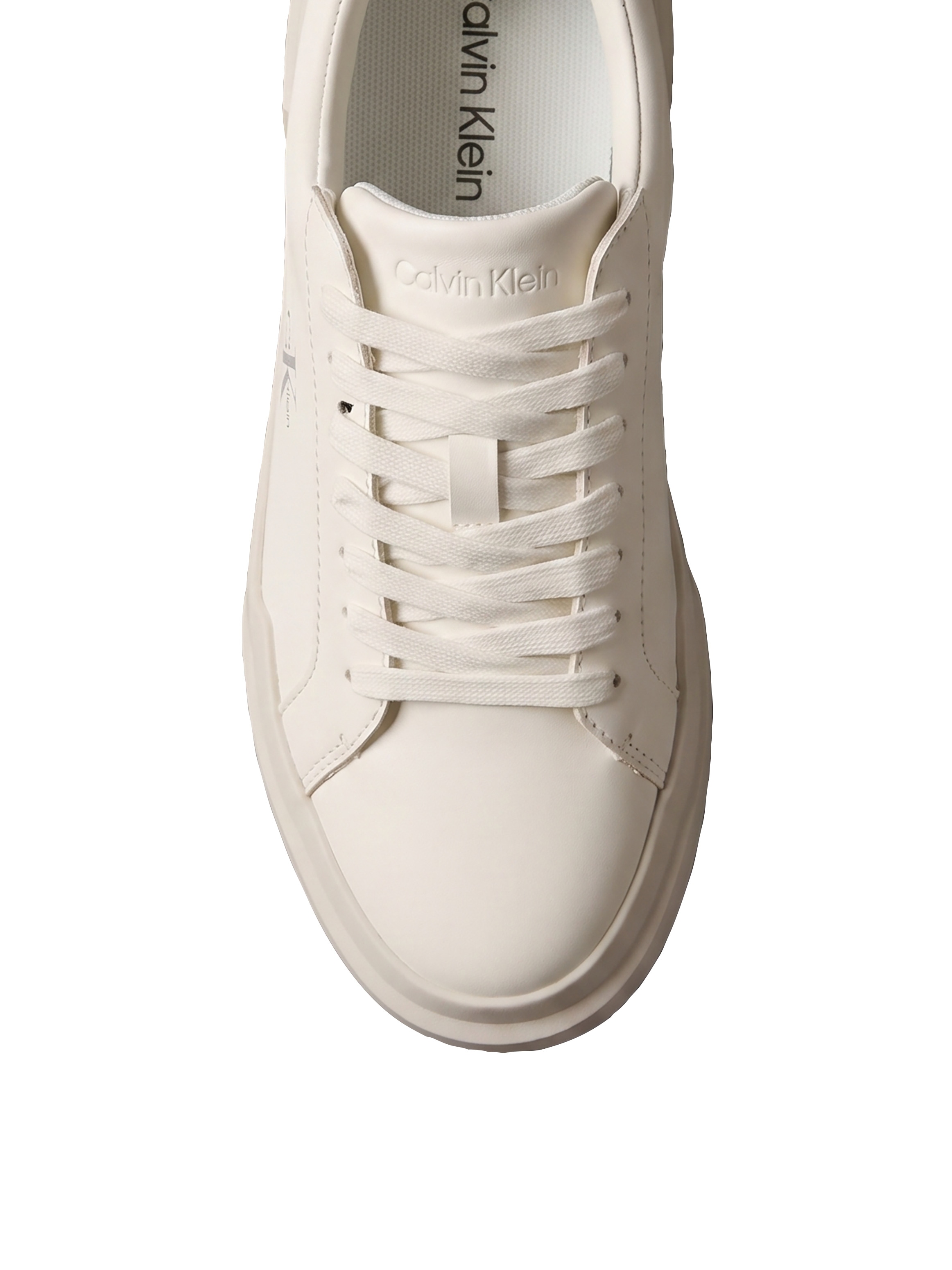 Calvin Klein Baskets à plateforme »CHUNKY CUPS LACEUP LTH BT CROC«  Chaussure à lacets, chaussure de loisirs, chaussure basse avec logo CK latéral