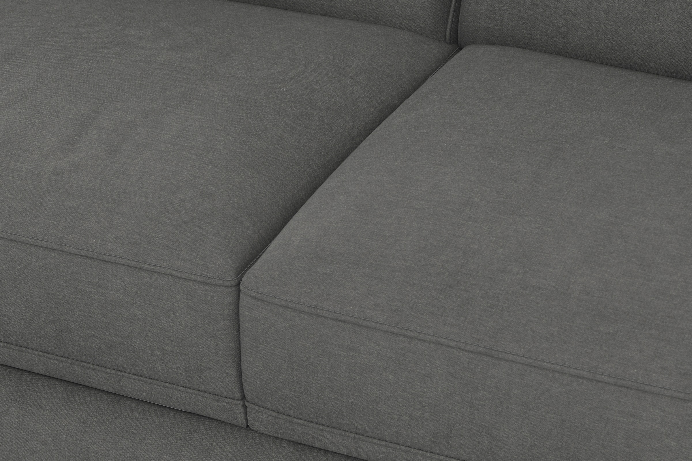 sit&more Ecksofa »Dundee L-Form«, mit Federkern und Edelstahlfüssen, wahlweise mit Kopfteilverstellung