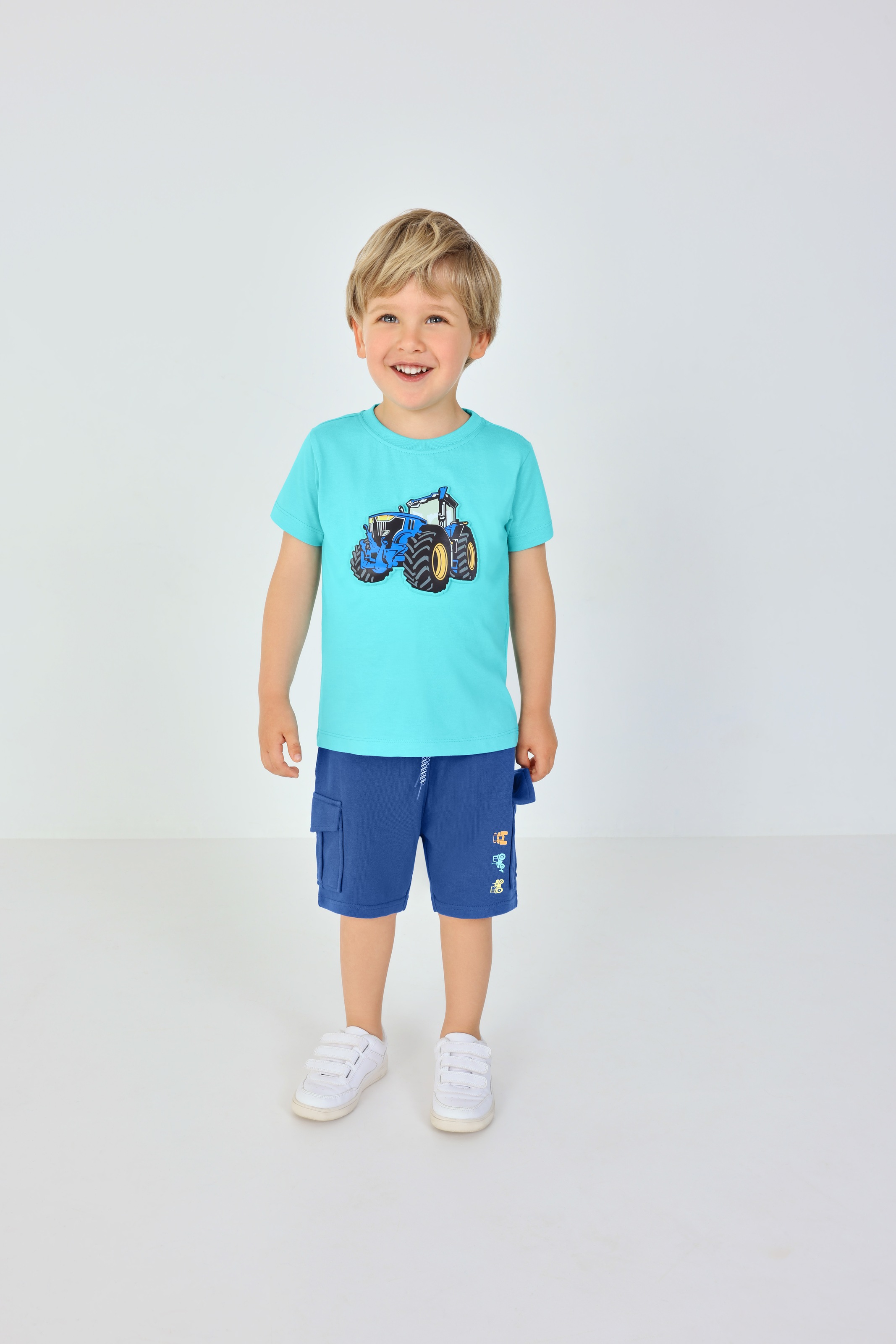 Blue Seven T-shirt bequeme Passform, ohne Verschluss, bedruckte Optik