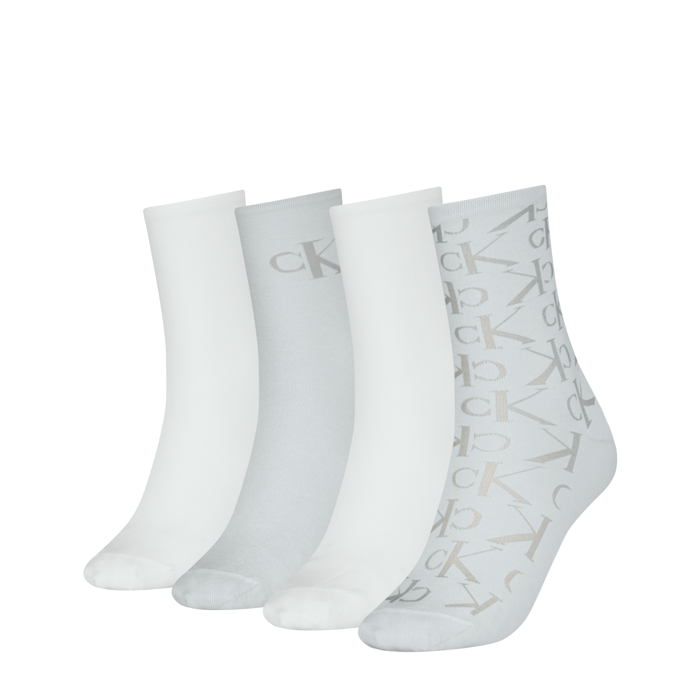 Image of Calvin Klein Jeans Socken "CKJ WOMEN SOCK 4P HOLIDAY PACK AOP" 4er Pack, 4 Paar tlg. Logo, schmales Bündchen