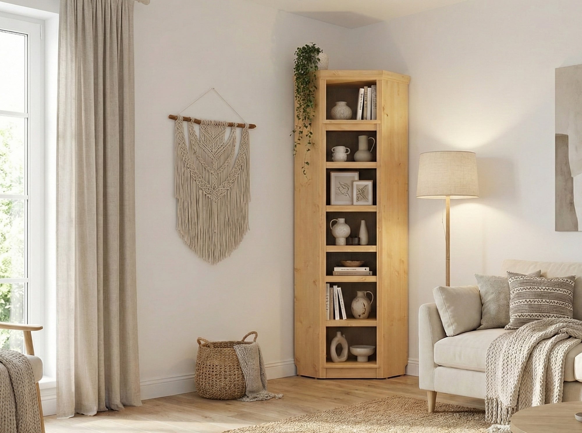 GOODproduct Eckregal »Soeren Regal Höhe 220 cm, massive Kiefer, FSC®-zertifiziert« passend für Regale Soeren mit einer Tiefe von 29 cm