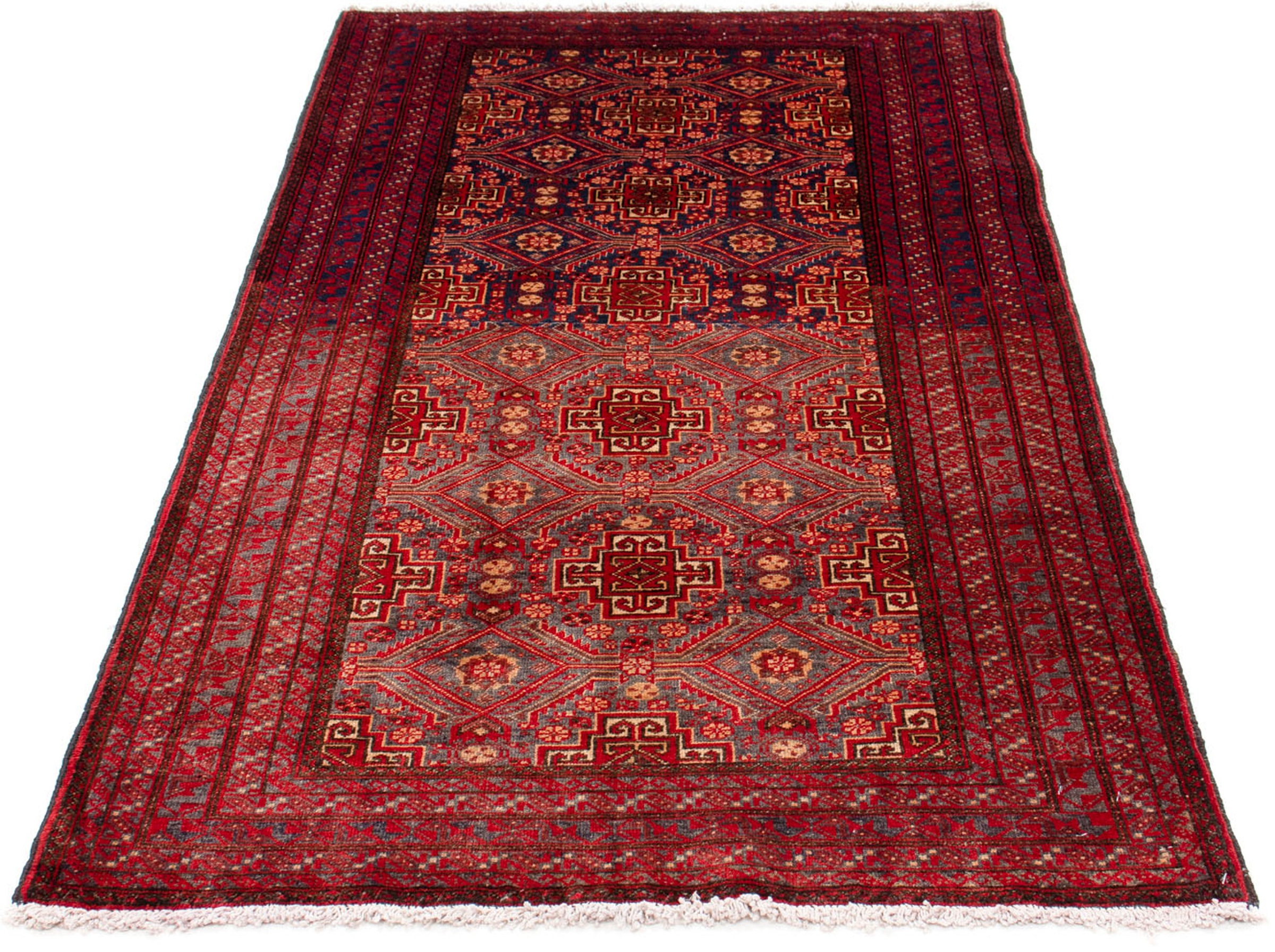 Image of morgenland Orientteppich »Belutsch - 175 x 92 cm - dunkelrot«, rechteckig, 8 mm Höhe, Wohnzimmer, Handgeknüpft, Einzelstück mit Zertifikat bei Ackermann Versand Schweiz
