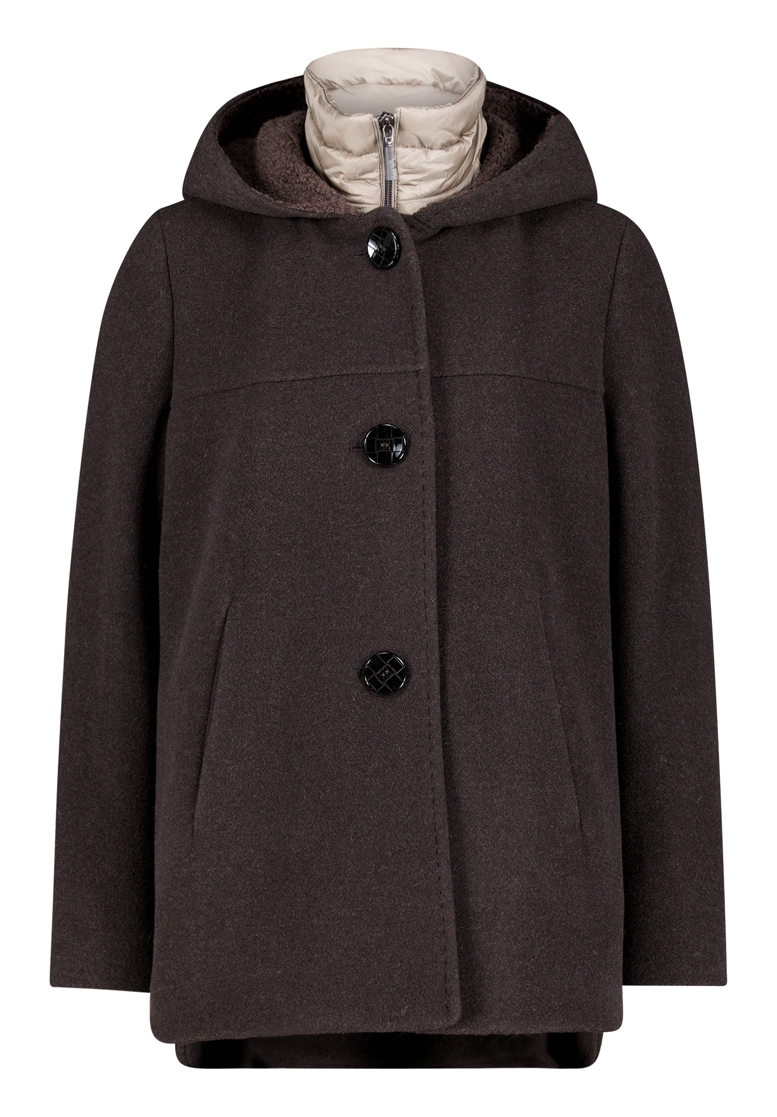 Gil Bret Veste en laine avec capuche 2 in 1 Optik mit Kapuze