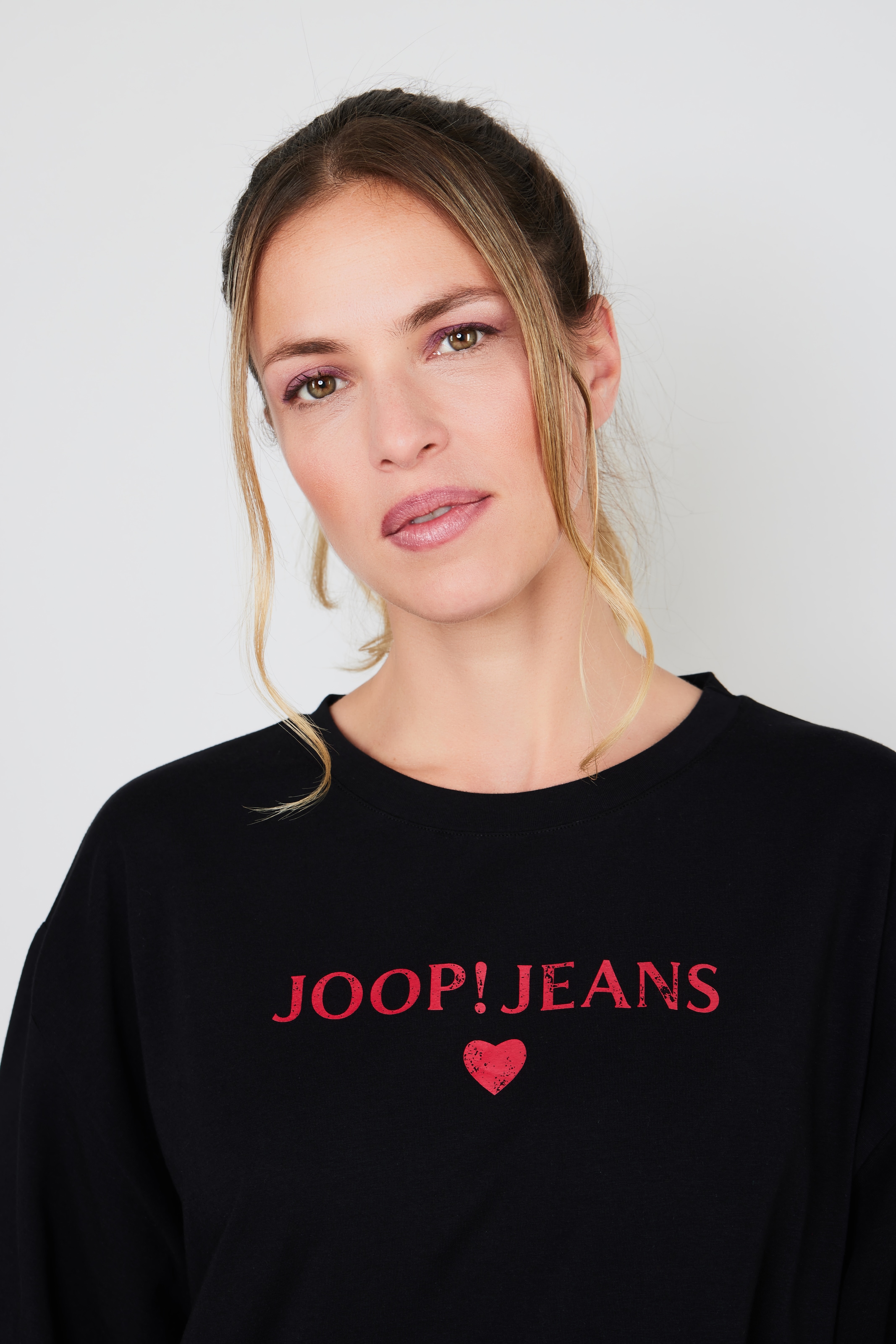 JOOP! Jeans T-Shirt »After Dark (JOOP! Jeans)«, Logo-Schriftzug vorn, Kurzarm, Rundhalsausschnitt
