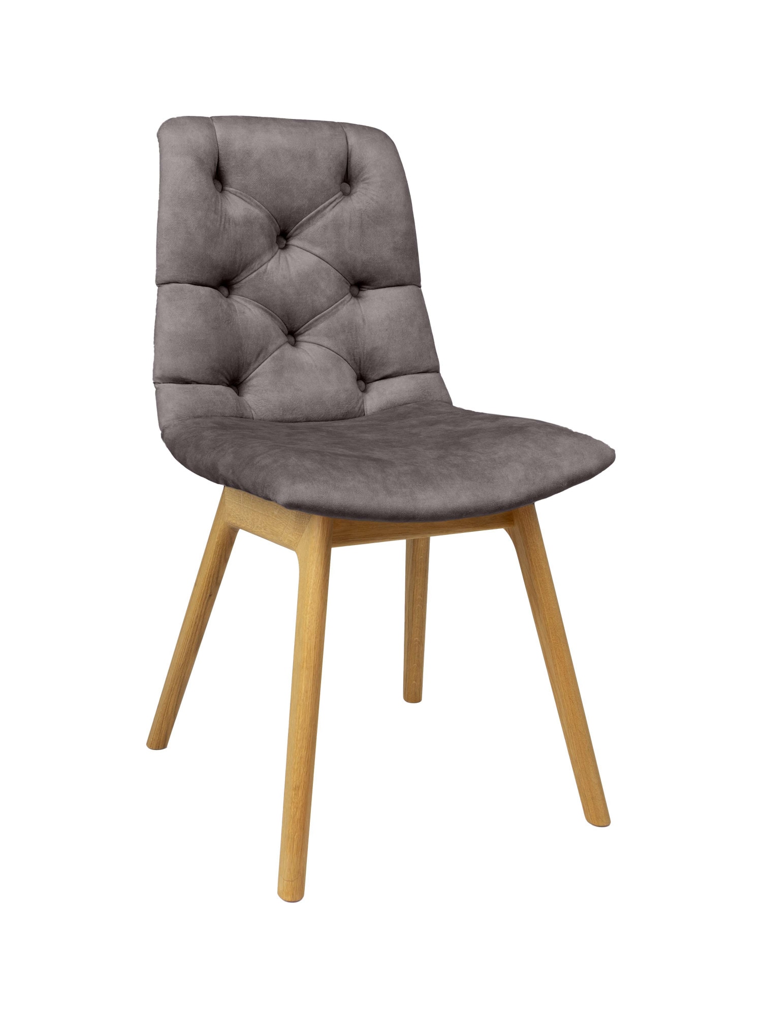 GOODproduct 4-Fussstuhl »Ramon« (Set) 2 Stk.mit Massivholzbeinen, verschiedene Stoffe und Farben