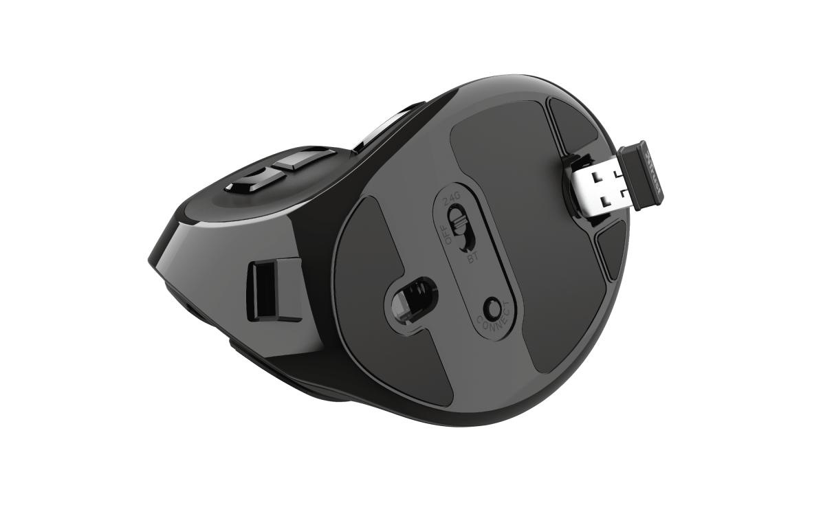 Trust ergonomische Maus »Voxx Rechar«, Bluetooth-USB, Rechtshänder