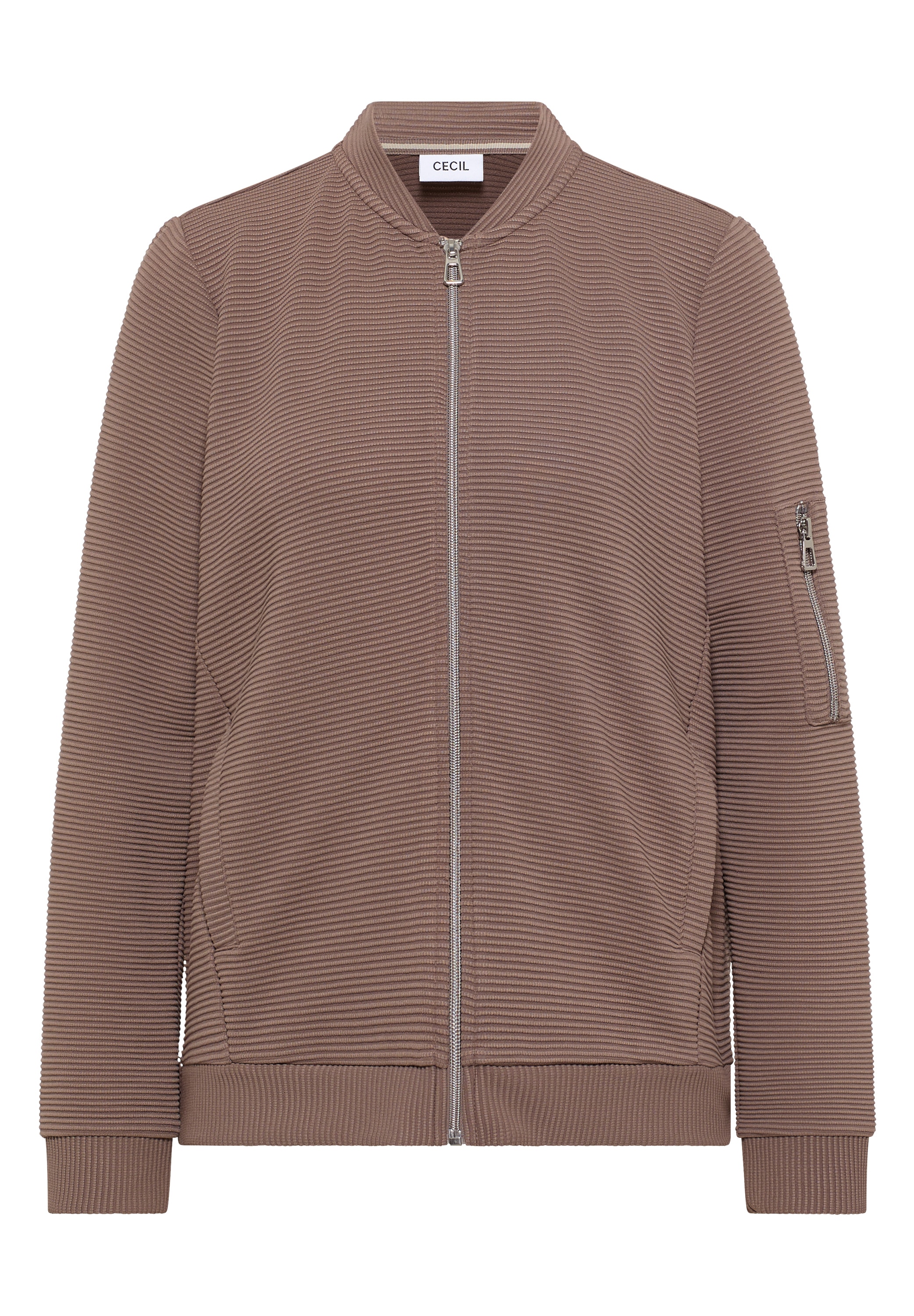 Cecil Blouson, mit Reissverschluss, im Ottoman-Look