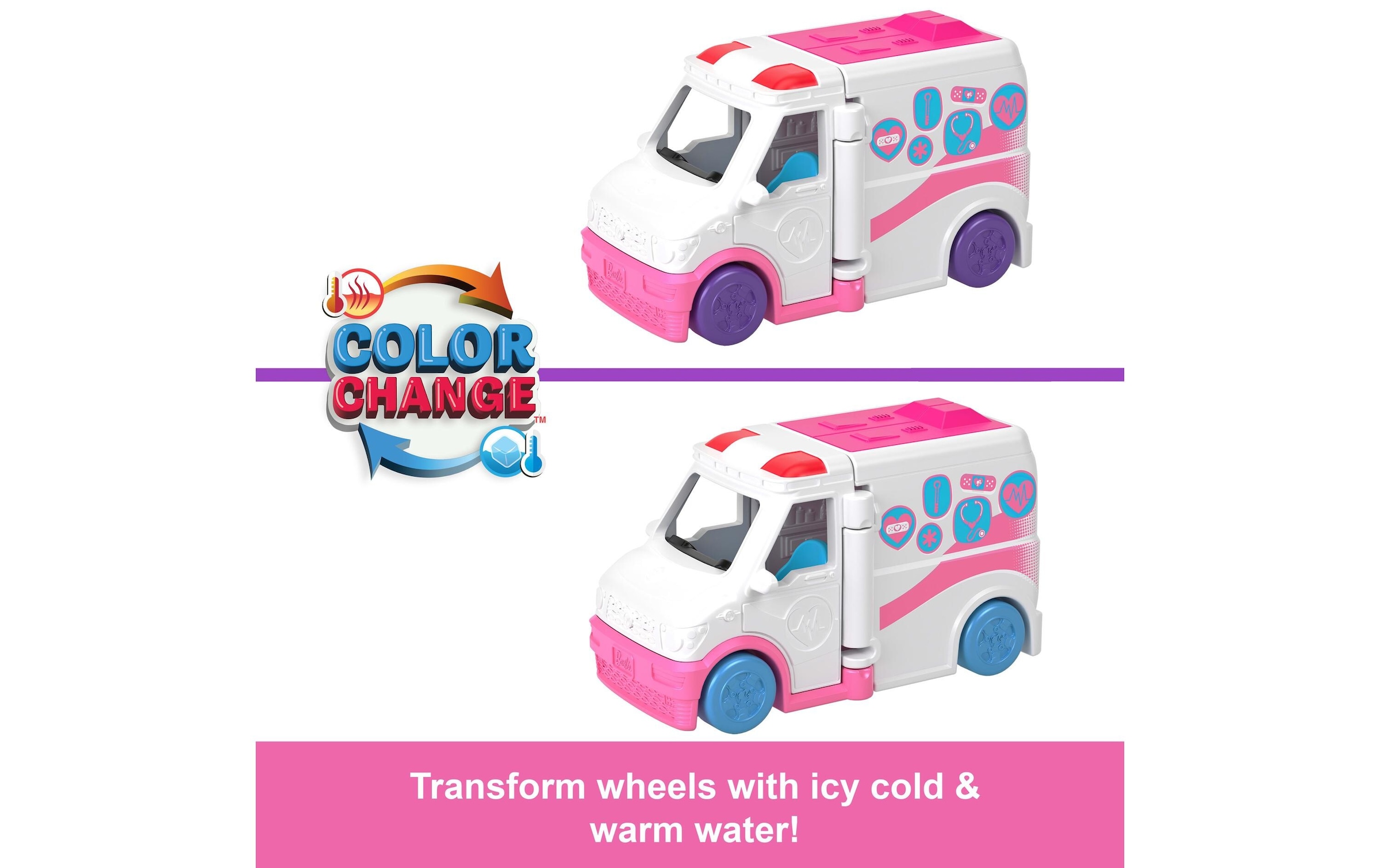 Barbie Anziehpuppe »Mini BarbieLand Krankenwagen mit Puppe«