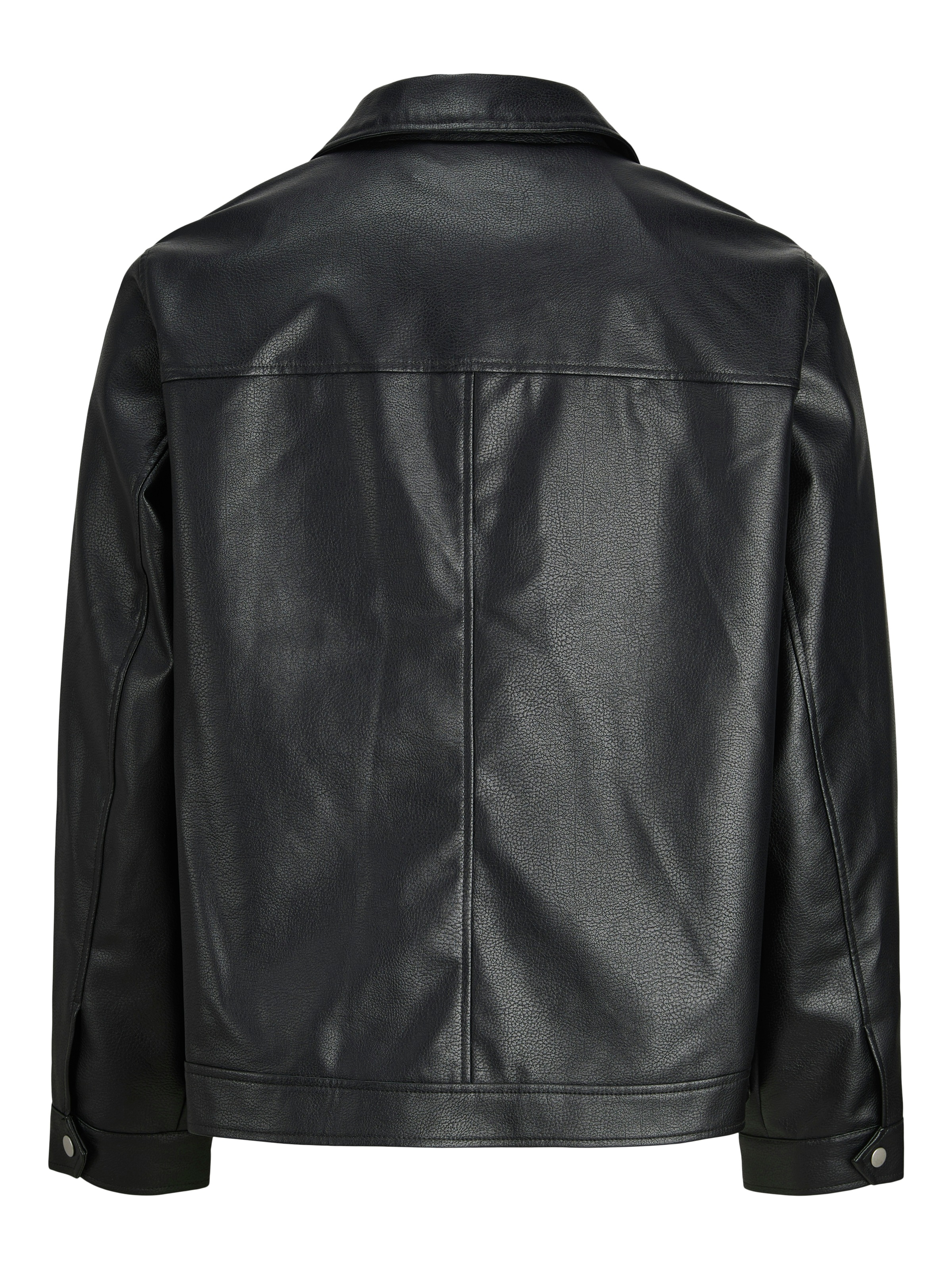 Jack & Jones Bikerjacke »JJECASABLANCA PU JACKET NOOS«, ohne Kapuze, mit Fronttaschen