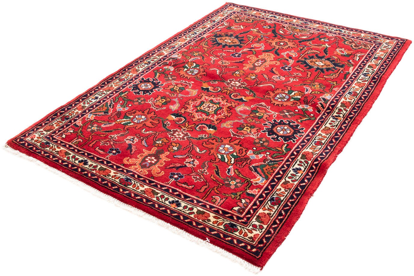 Image of morgenland Orientteppich »Perser - Nomadic - 160 x 112 cm - dunkelrot«, rechteckig, 10 mm Höhe, Wohnzimmer, Handgeknüpft, Einzelstück mit Zertifikat bei Ackermann Versand Schweiz